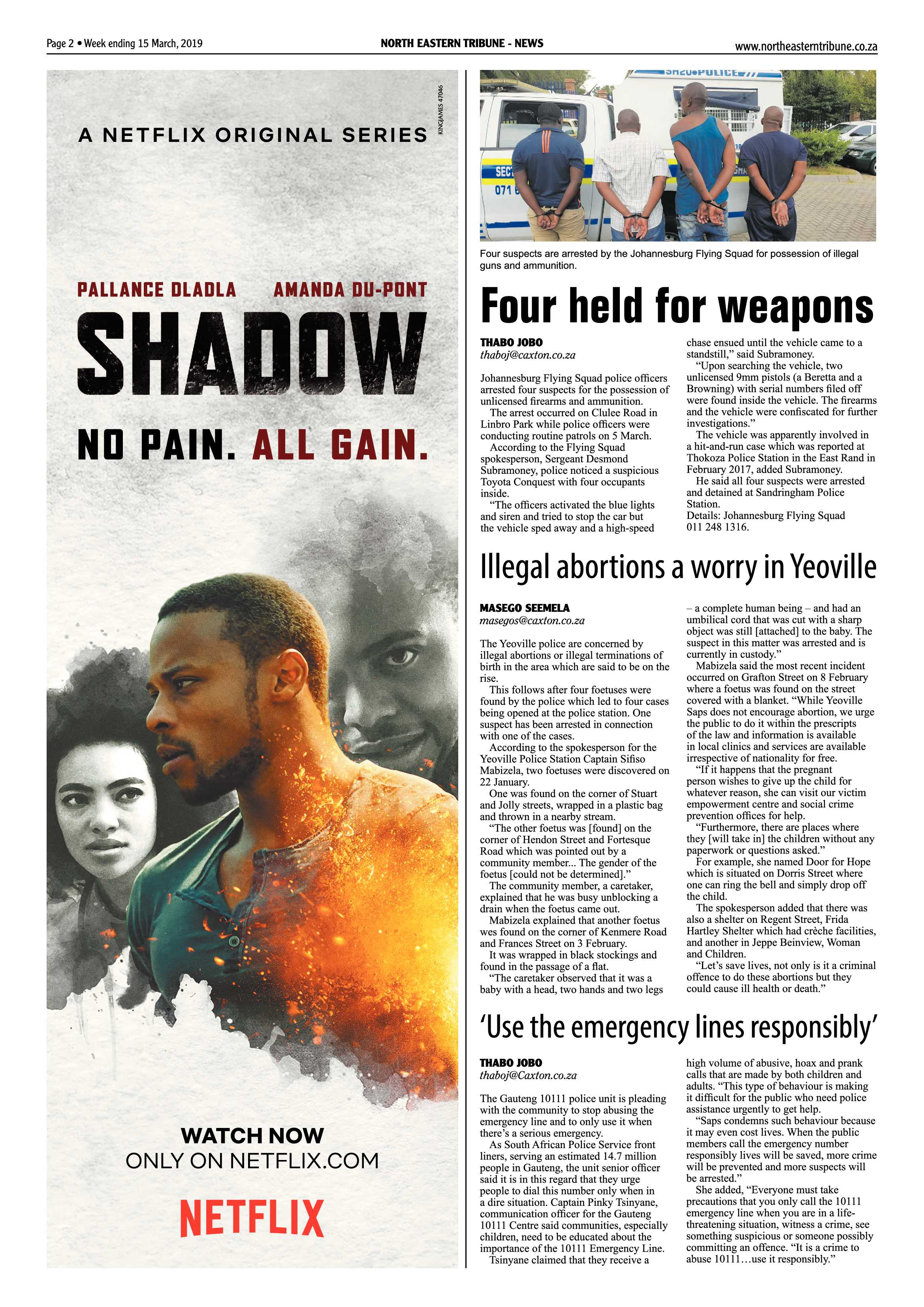 North Eastern Tribune 15 March, 2019 page 2