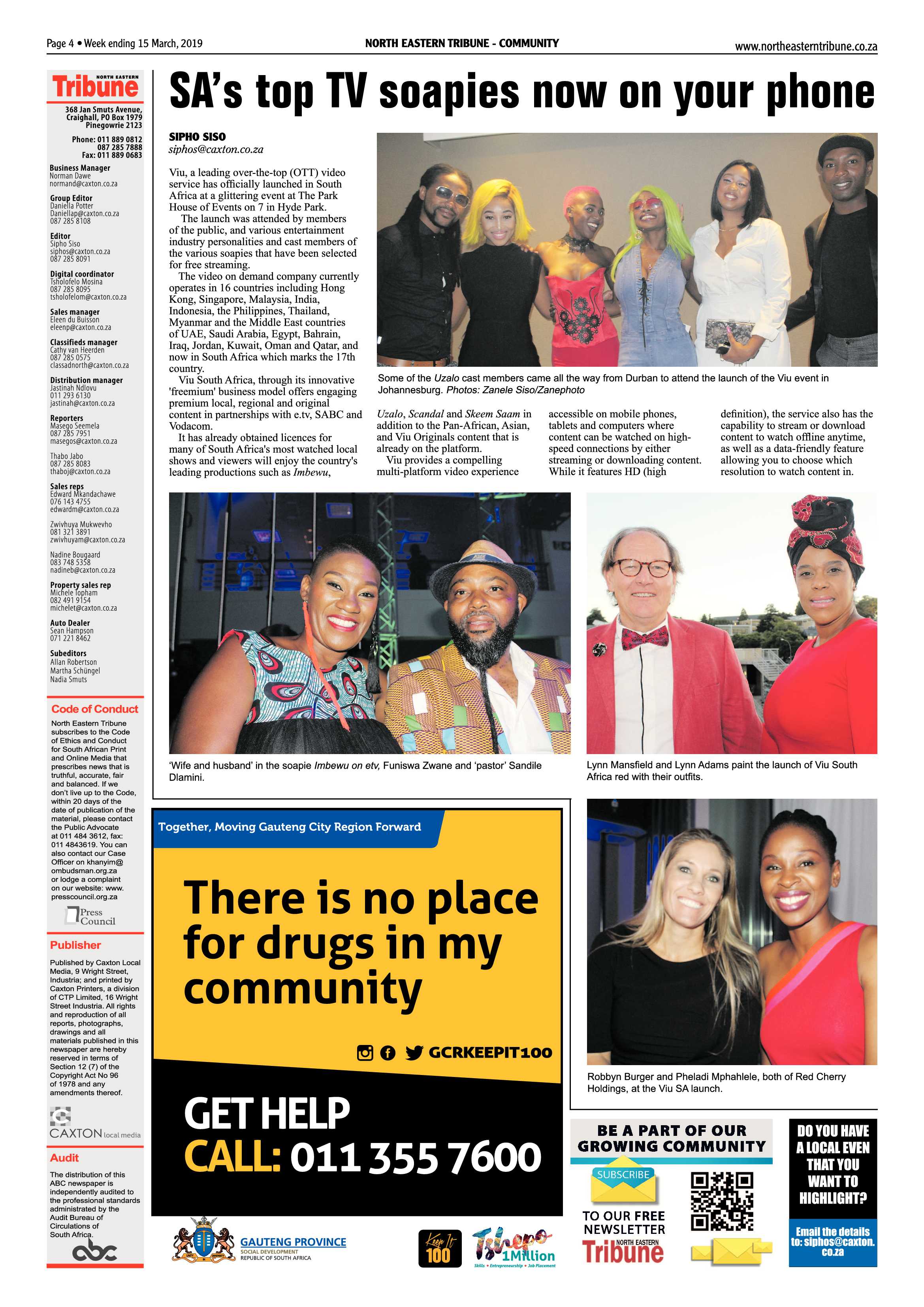 North Eastern Tribune 15 March, 2019 page 4