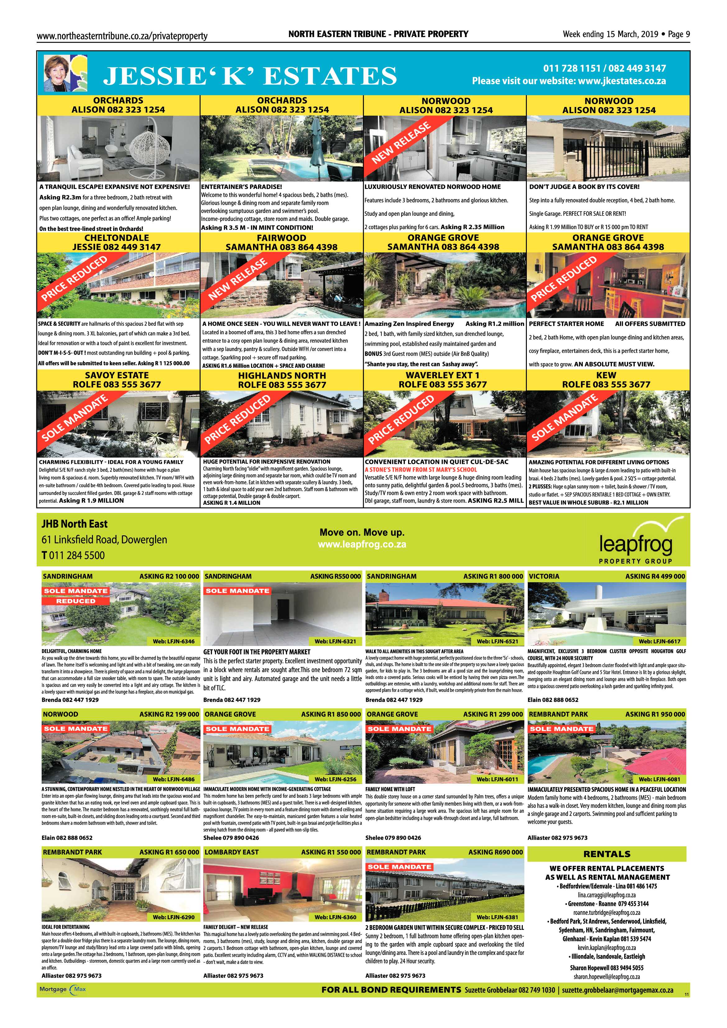North Eastern Tribune 15 March, 2019 page 9