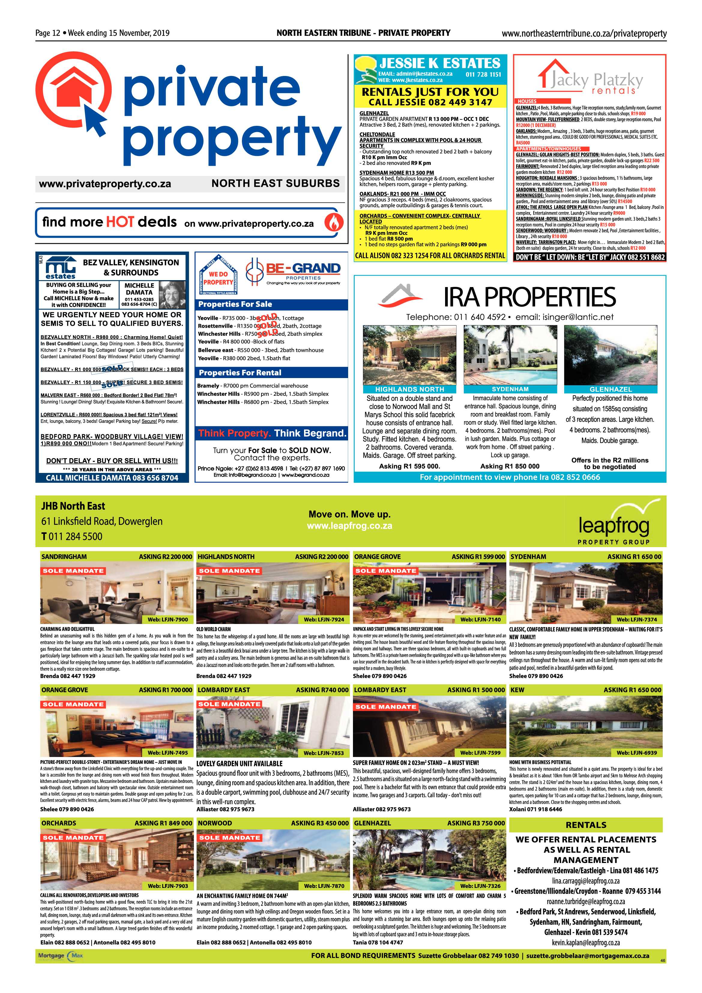 North Eastern Tribune 15 November, 2019 page 12