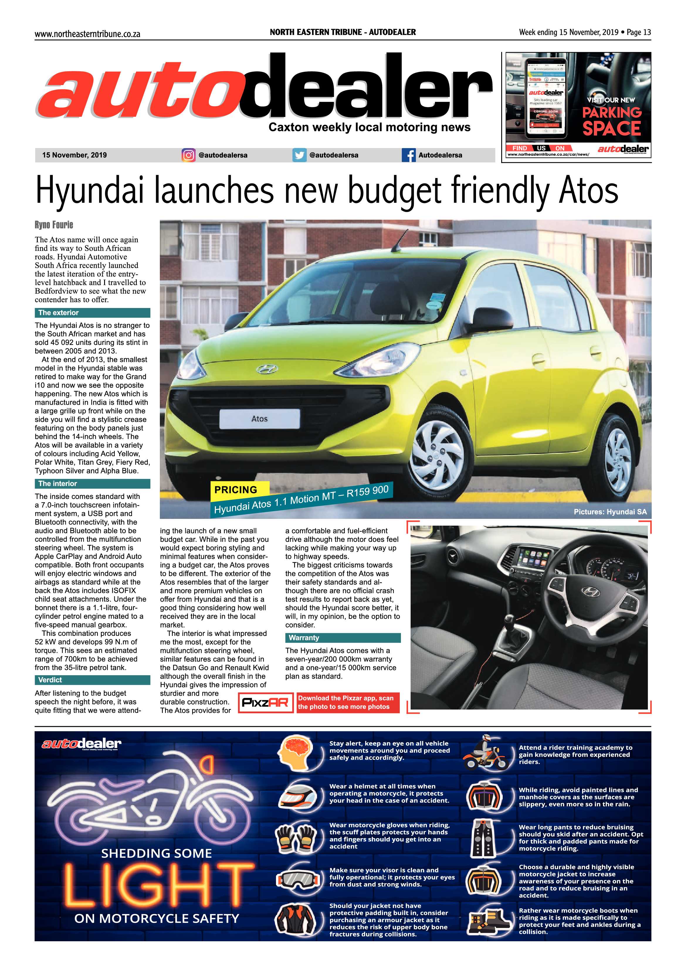 North Eastern Tribune 15 November, 2019 page 13