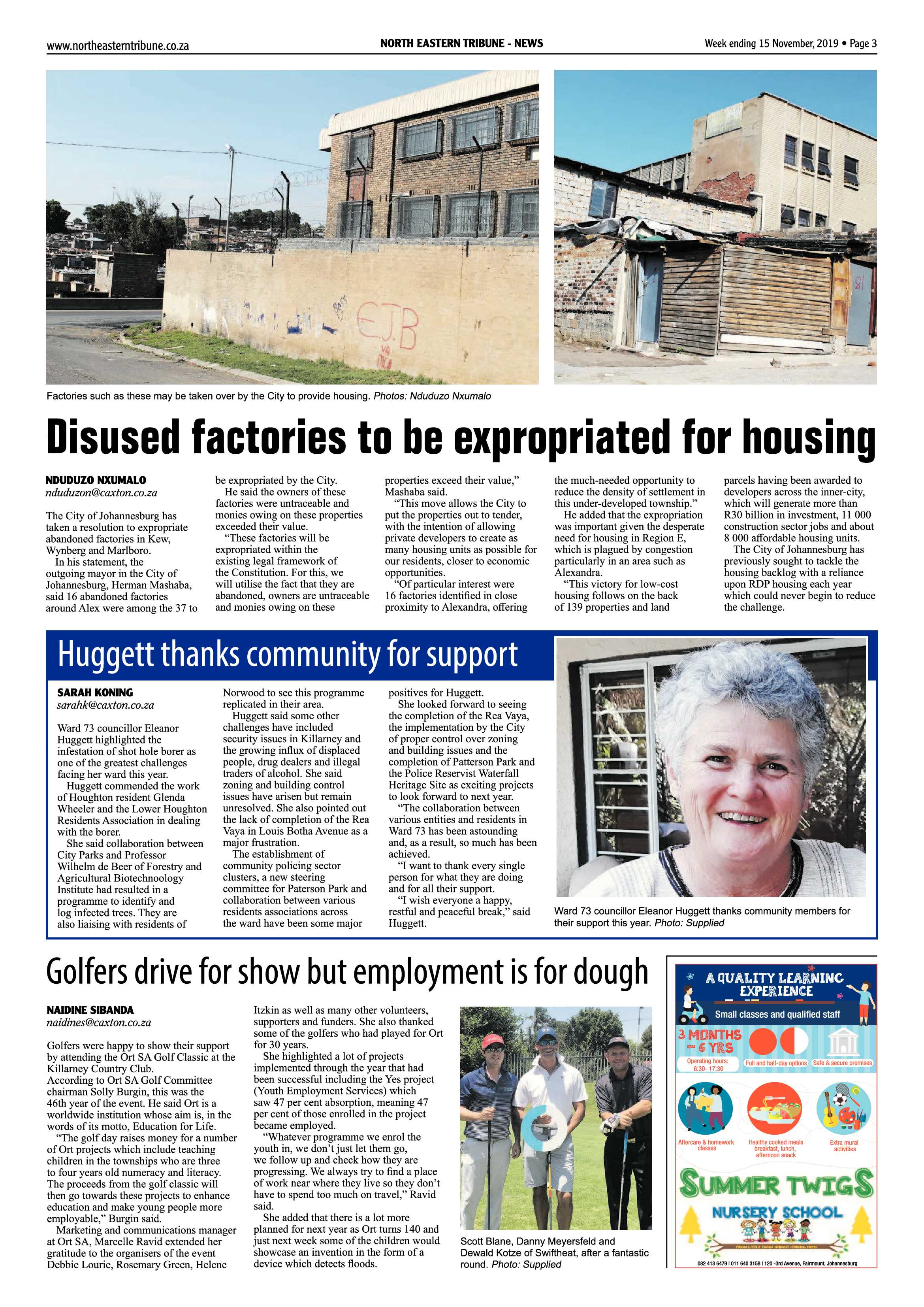 North Eastern Tribune 15 November, 2019 page 3