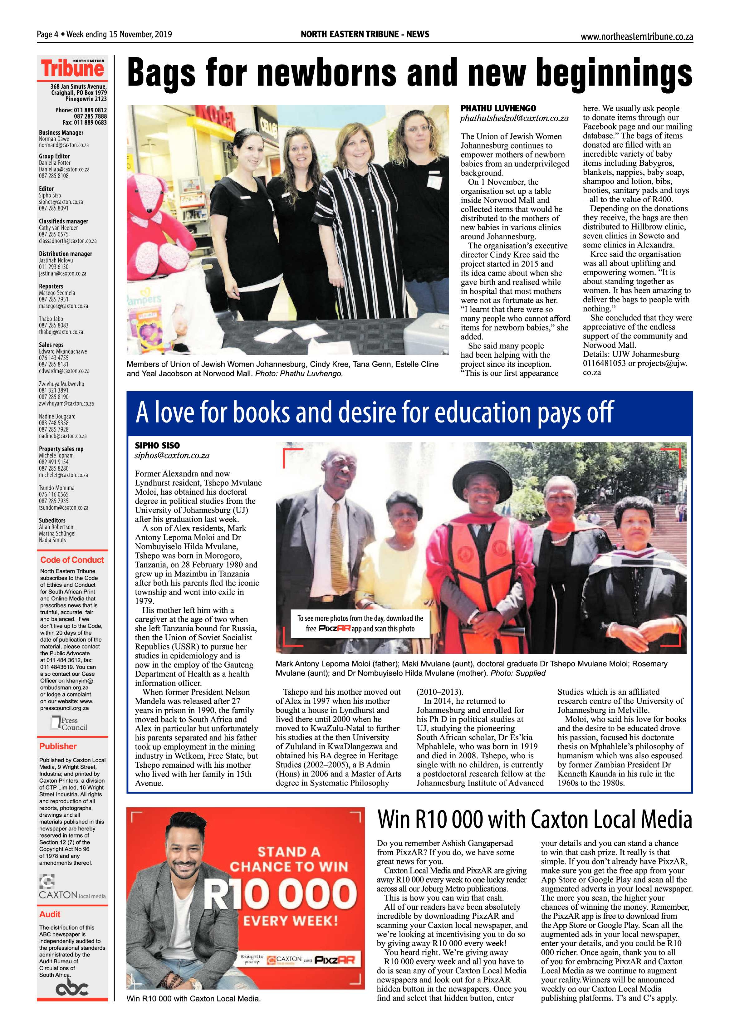 North Eastern Tribune 15 November, 2019 page 4