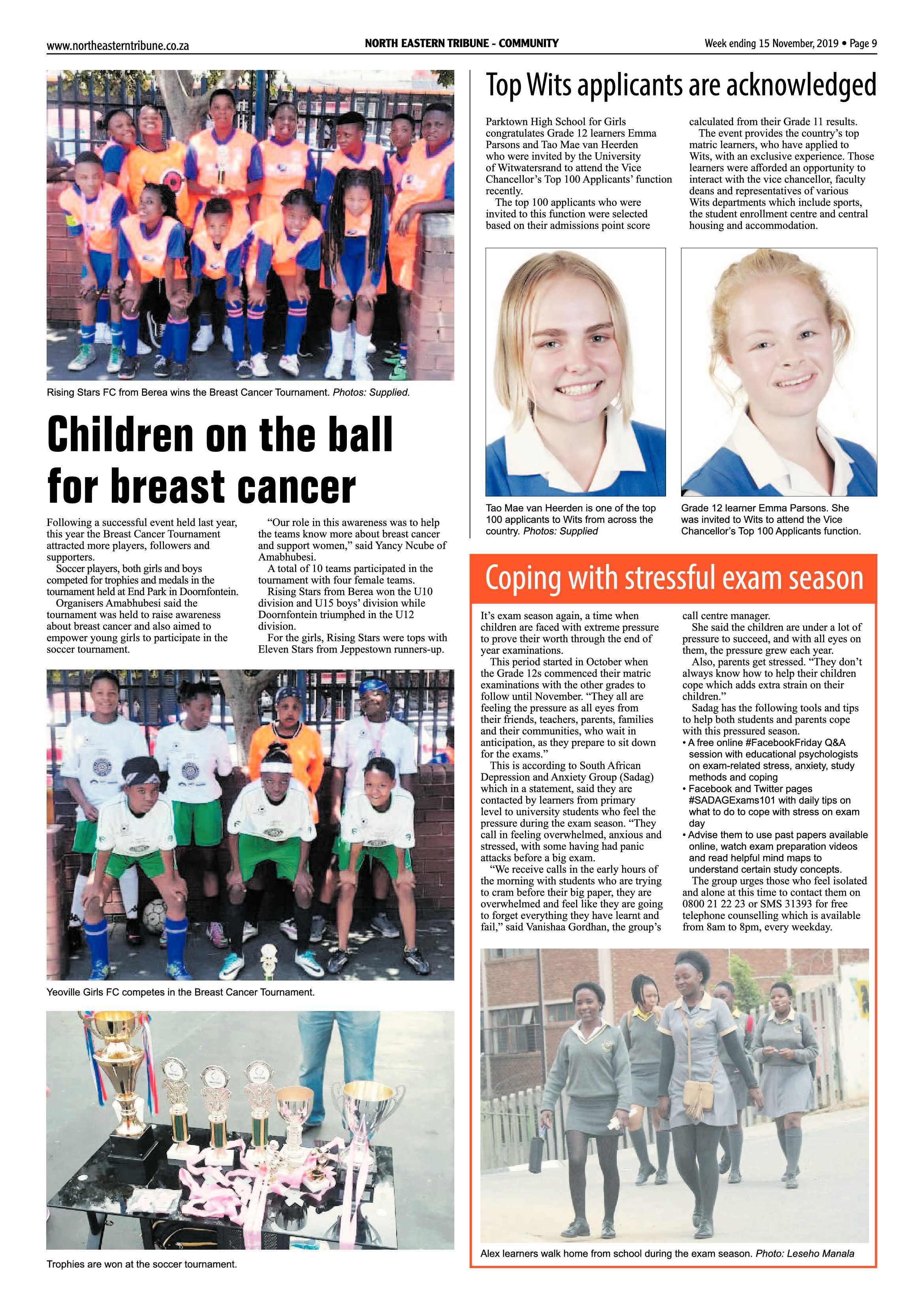 North Eastern Tribune 15 November, 2019 page 9