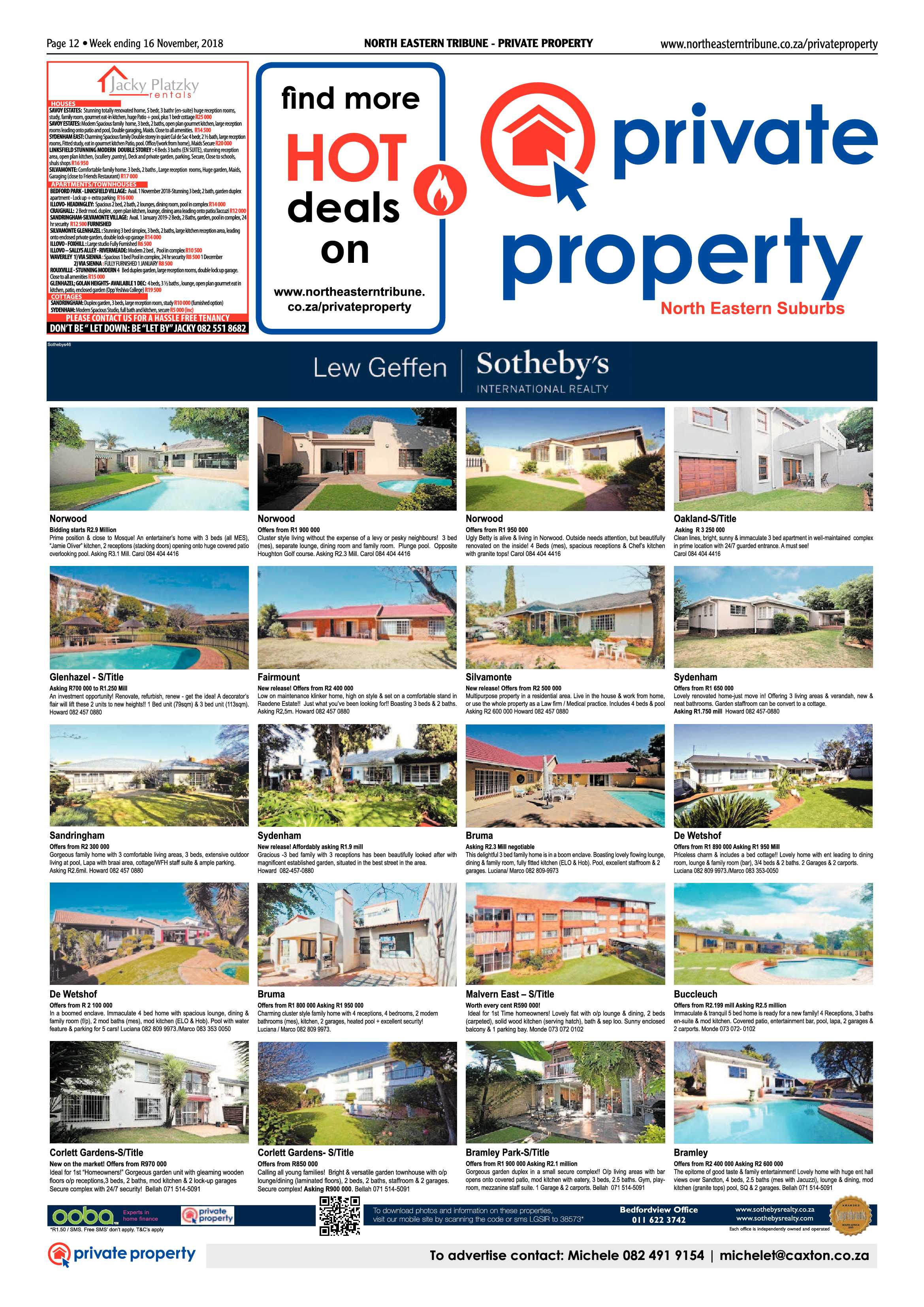 North Eastern Tribune 16 November, 2018 page 12