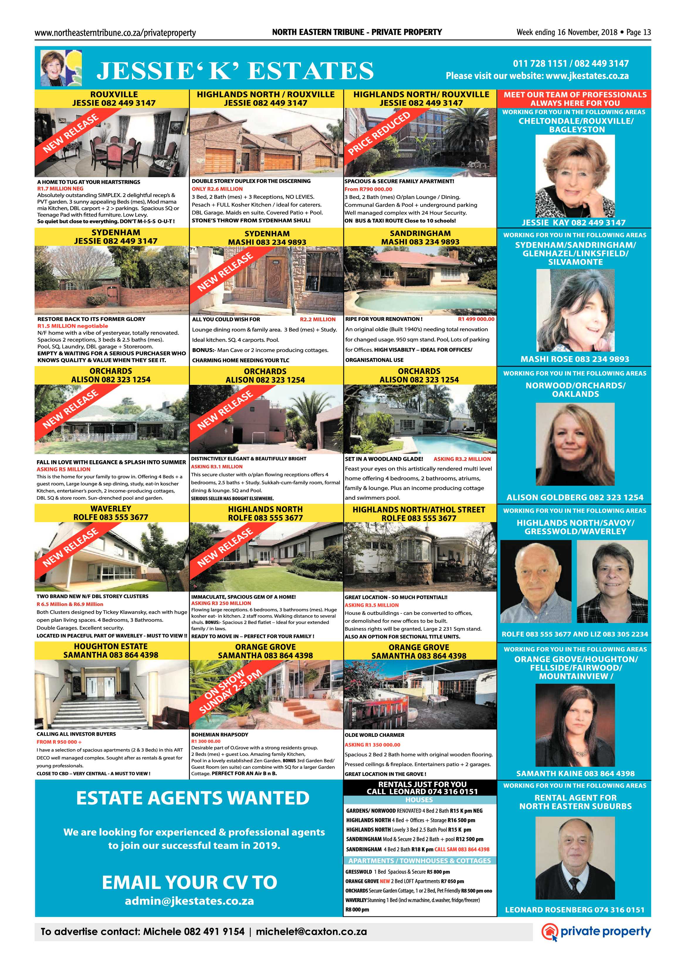 North Eastern Tribune 16 November, 2018 page 13