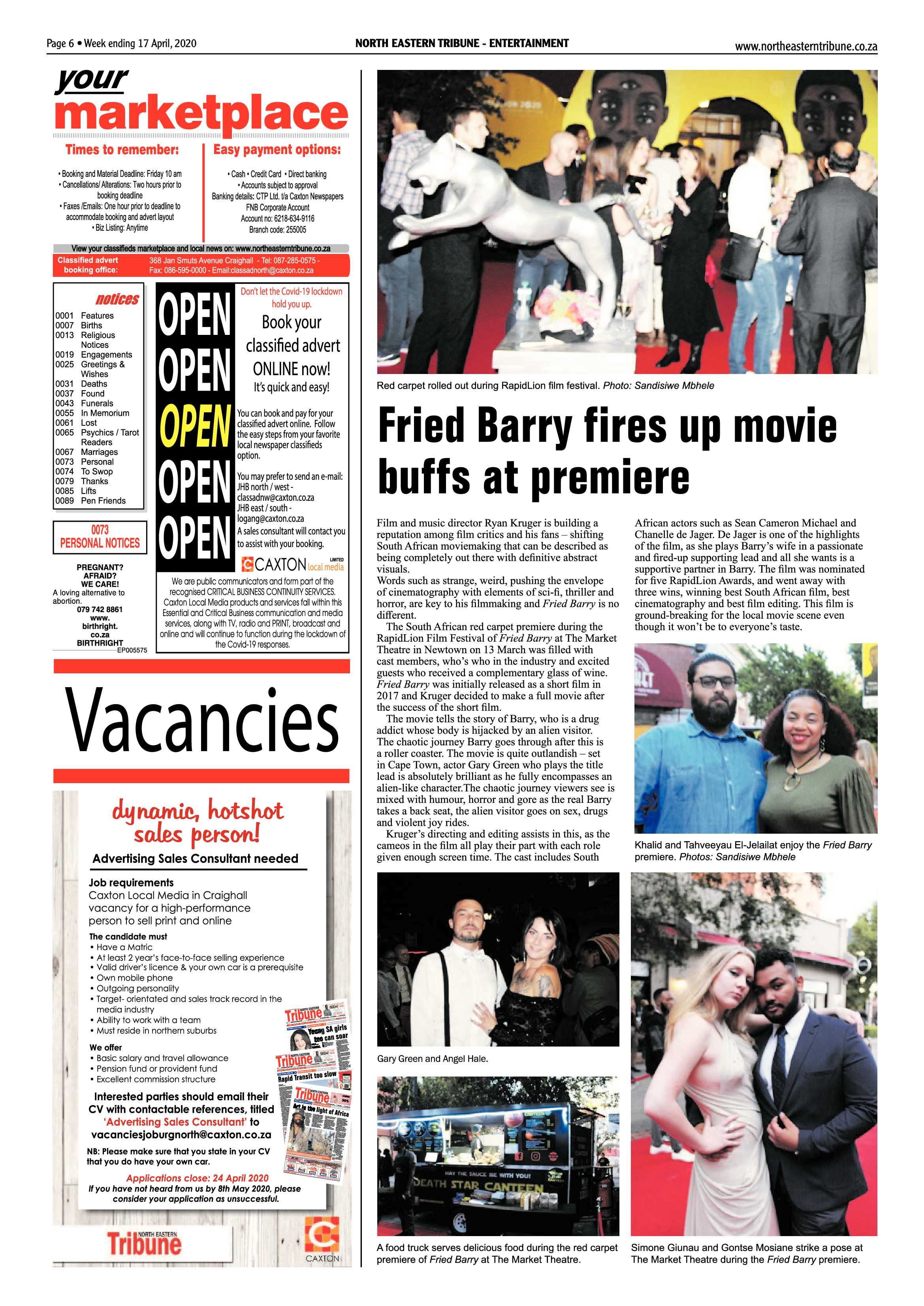 North Eastern Tribune 17 April 2020 page 6