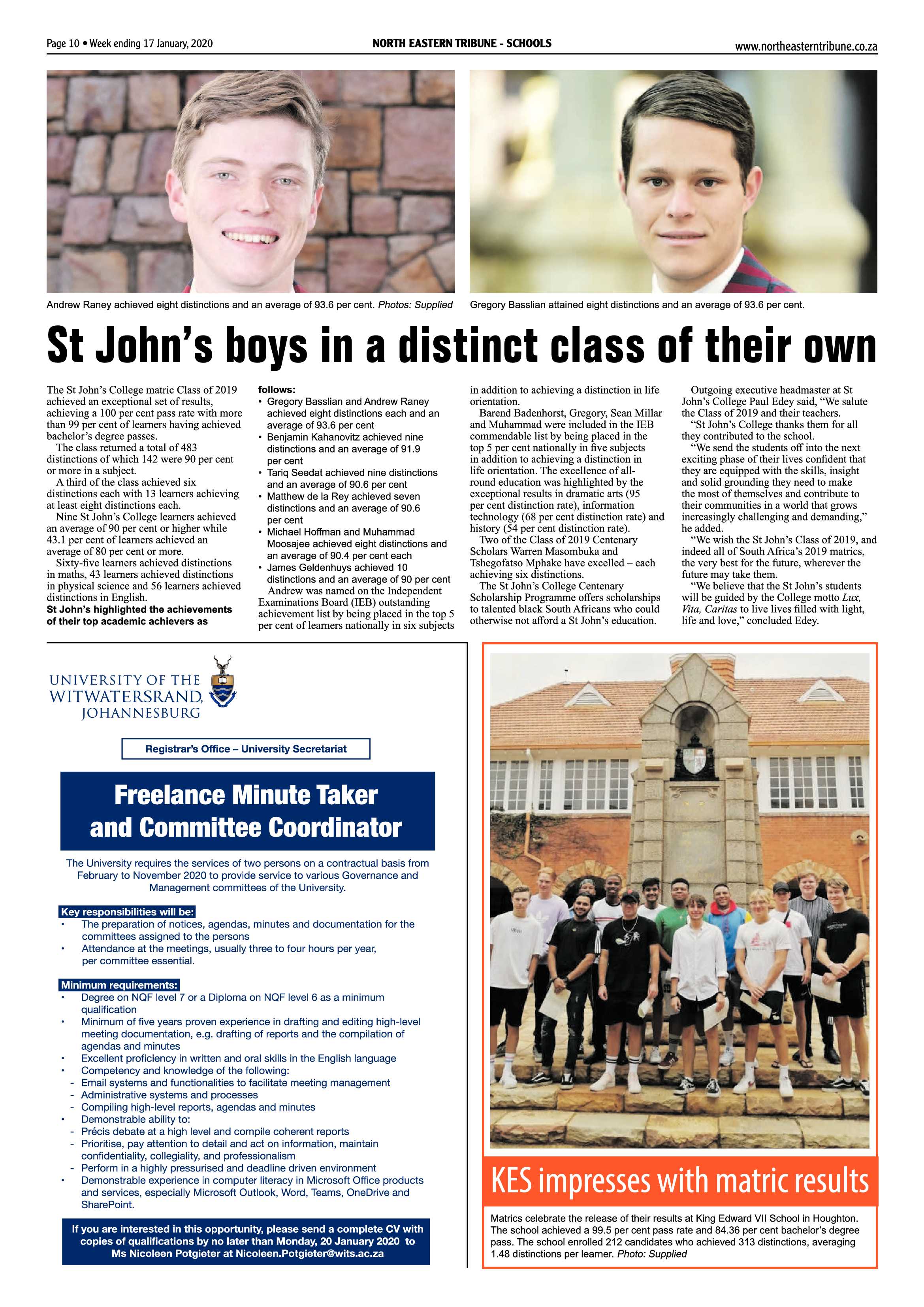 North Eastern Tribune 17 January 2020 page 10