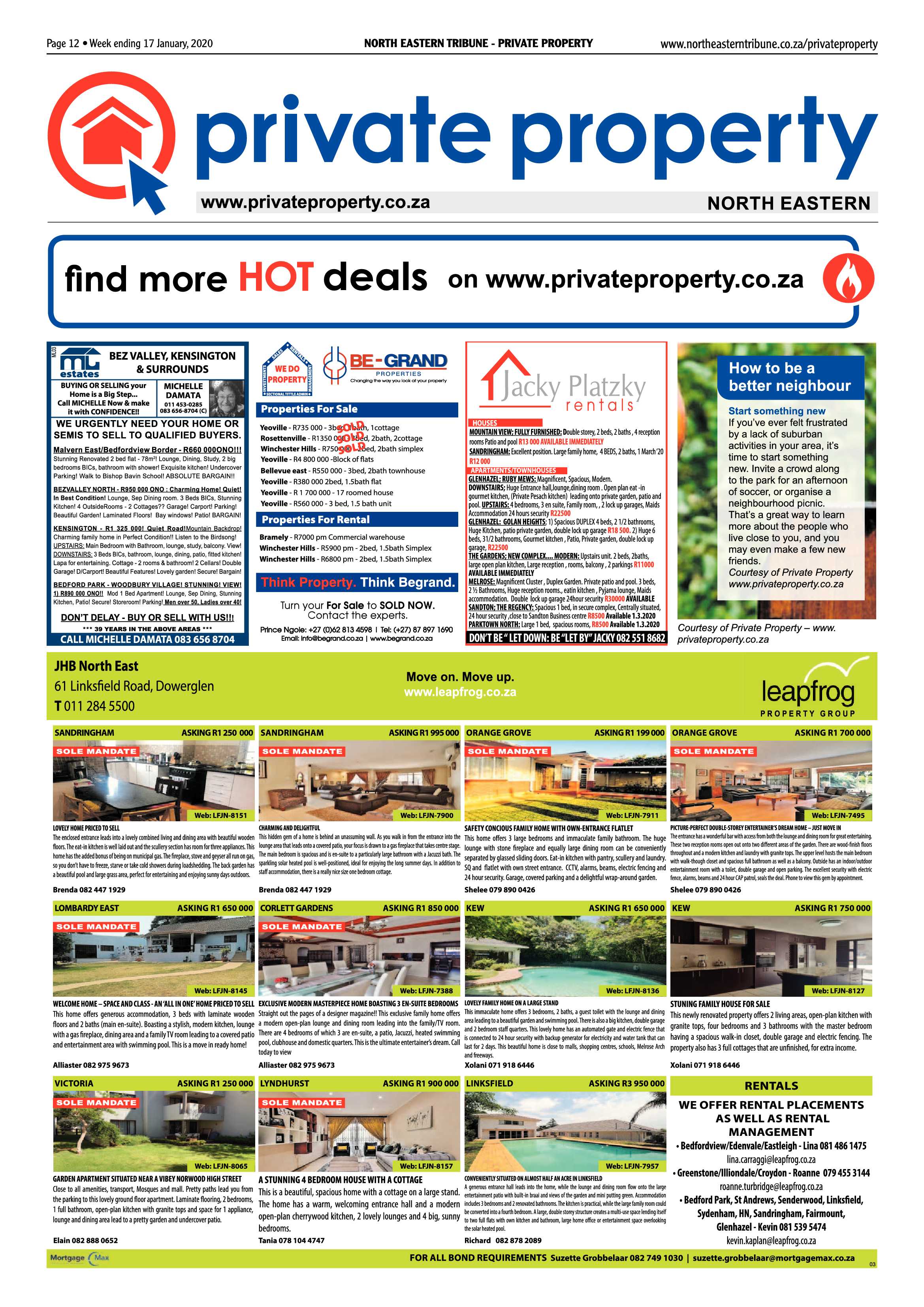 North Eastern Tribune 17 January 2020 page 12