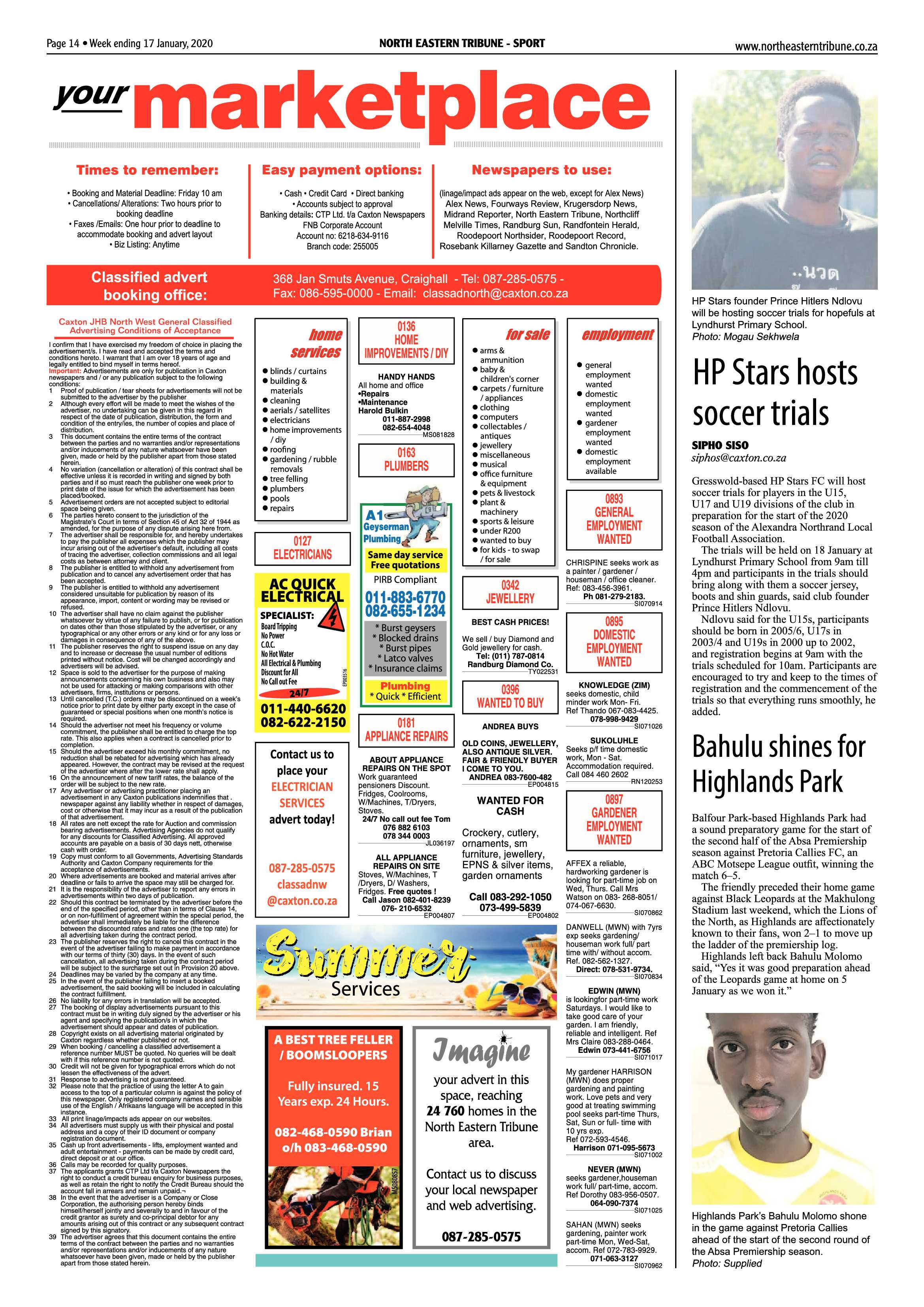 North Eastern Tribune 17 January 2020 page 14