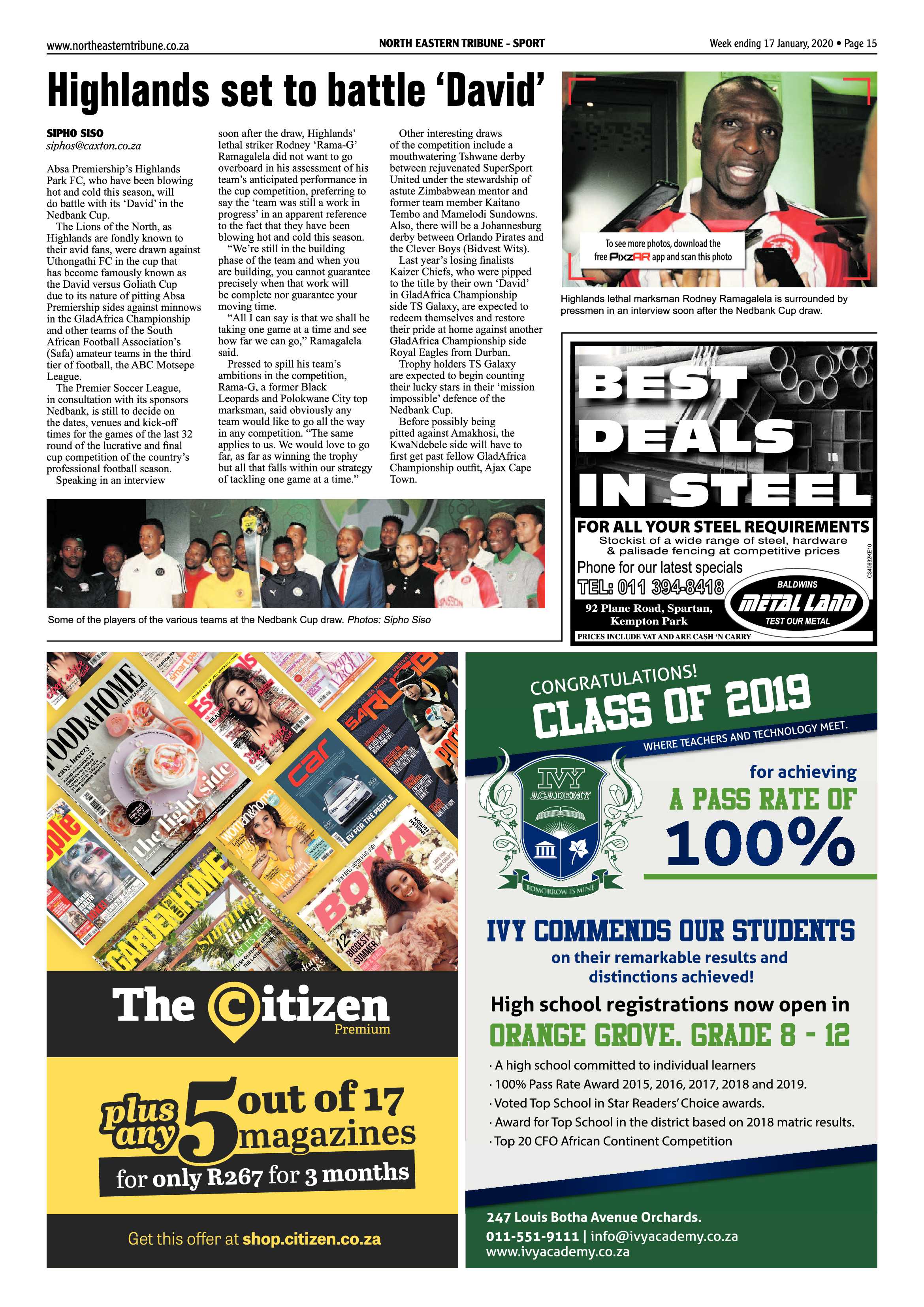 North Eastern Tribune 17 January 2020 page 15