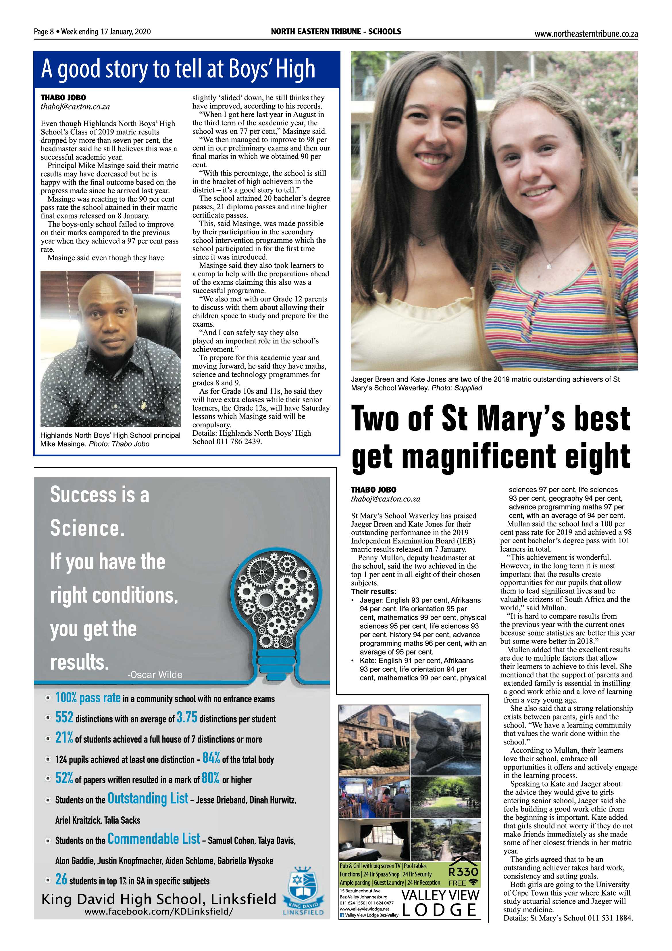 North Eastern Tribune 17 January 2020 page 8