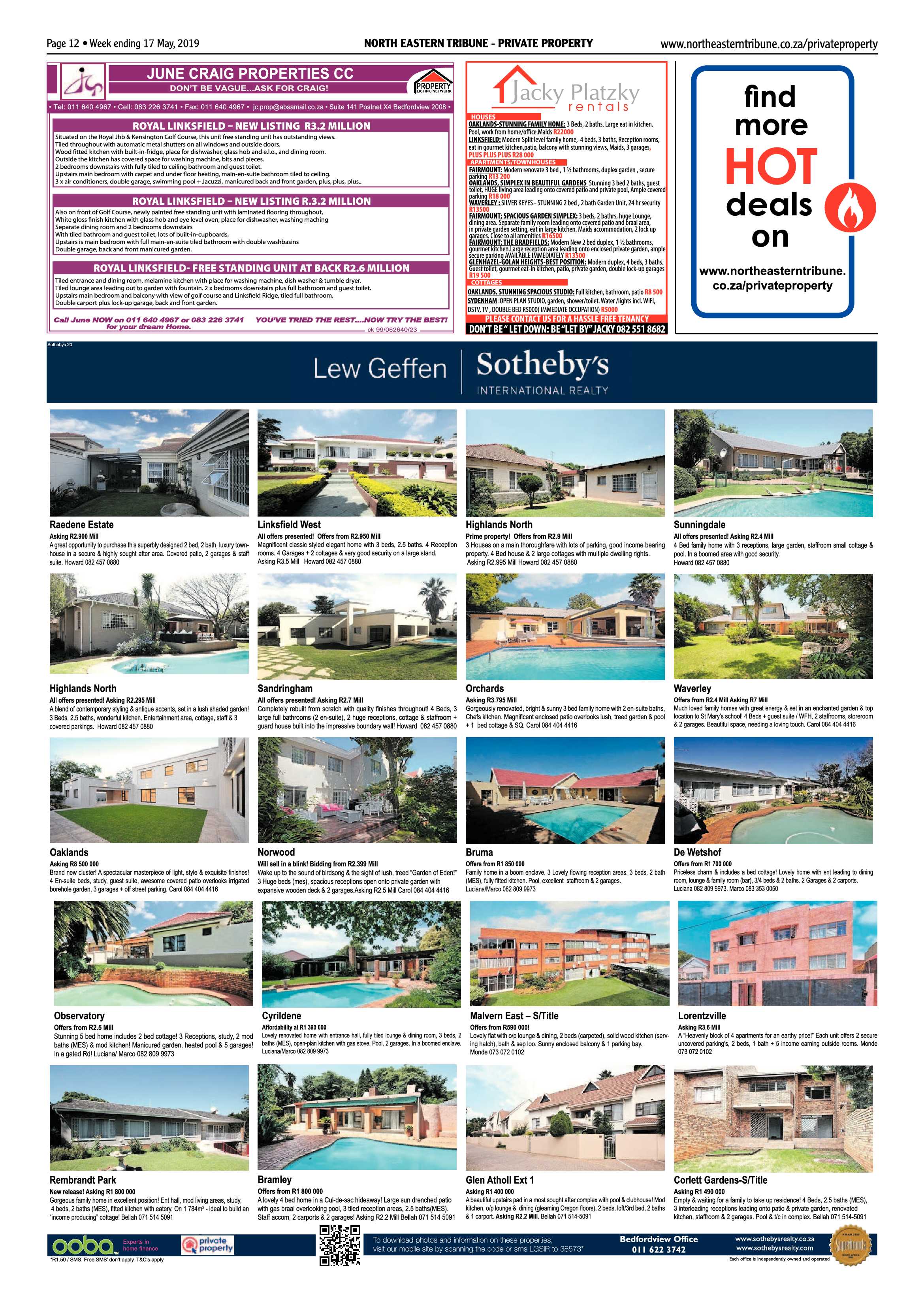 North Eastern Tribune 17 May, 2019 page 12
