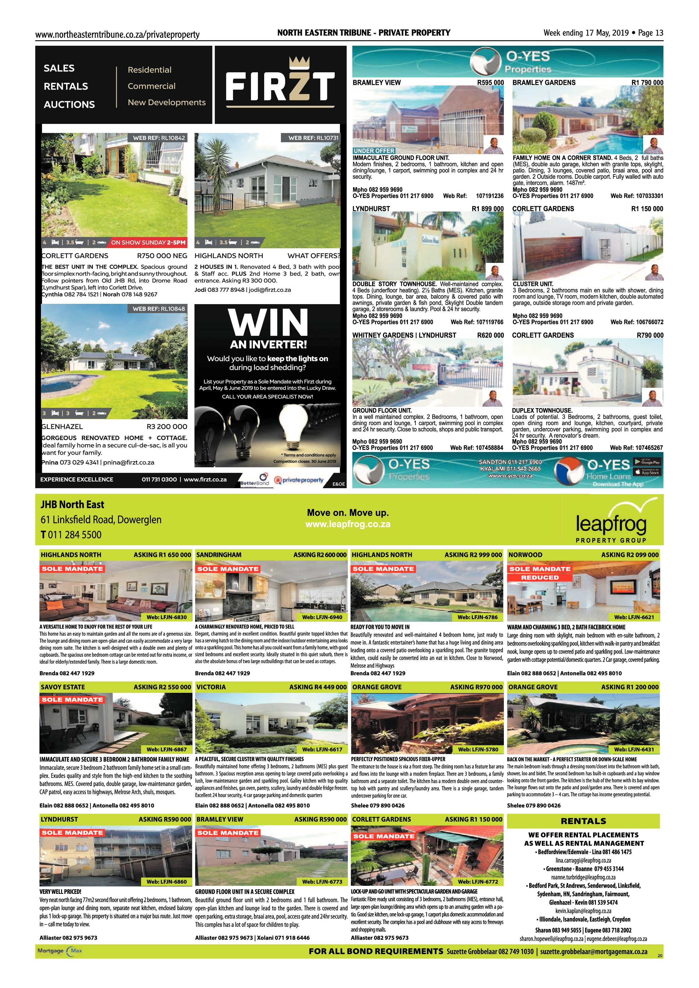 North Eastern Tribune 17 May, 2019 page 13