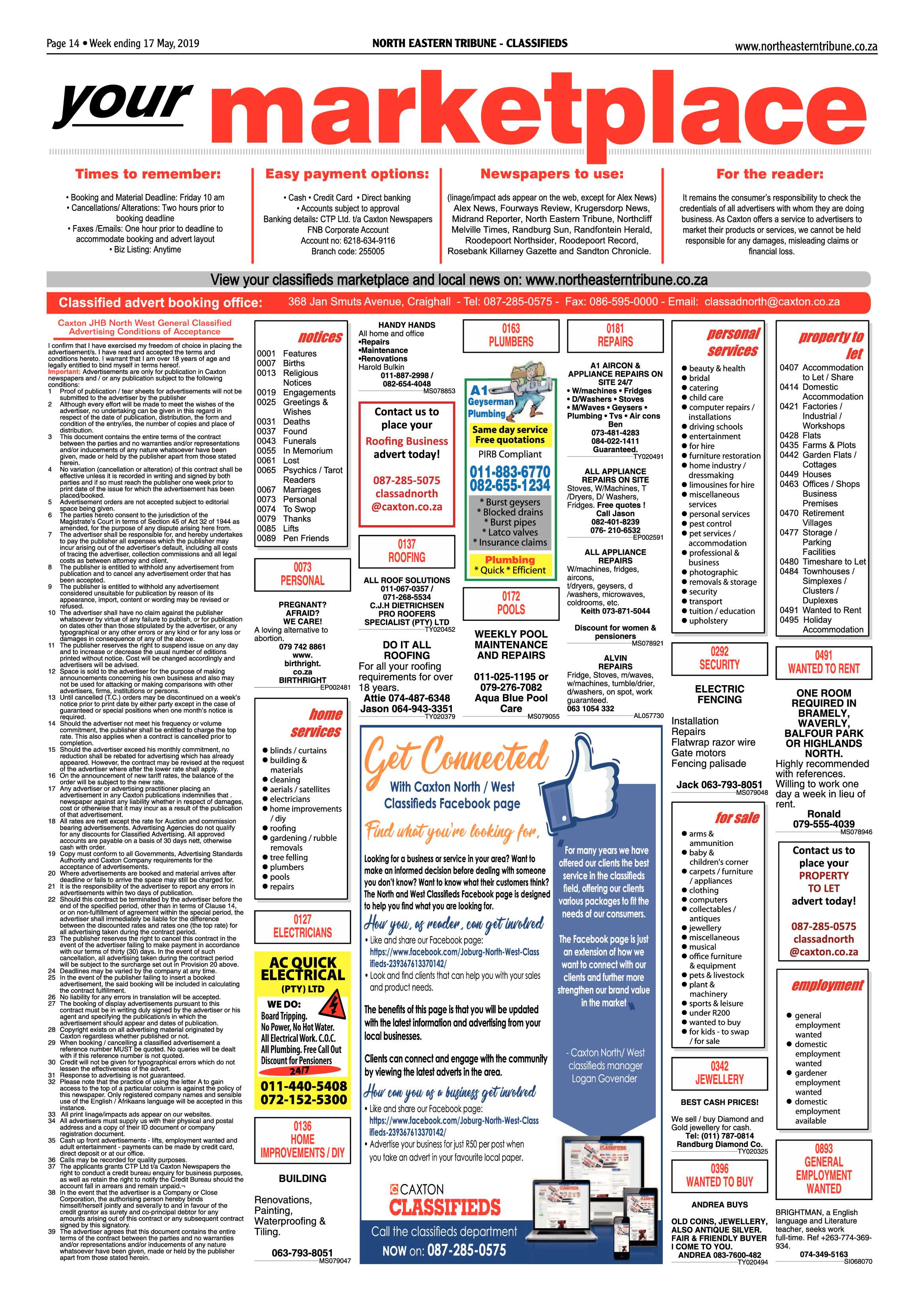 North Eastern Tribune 17 May, 2019 page 14