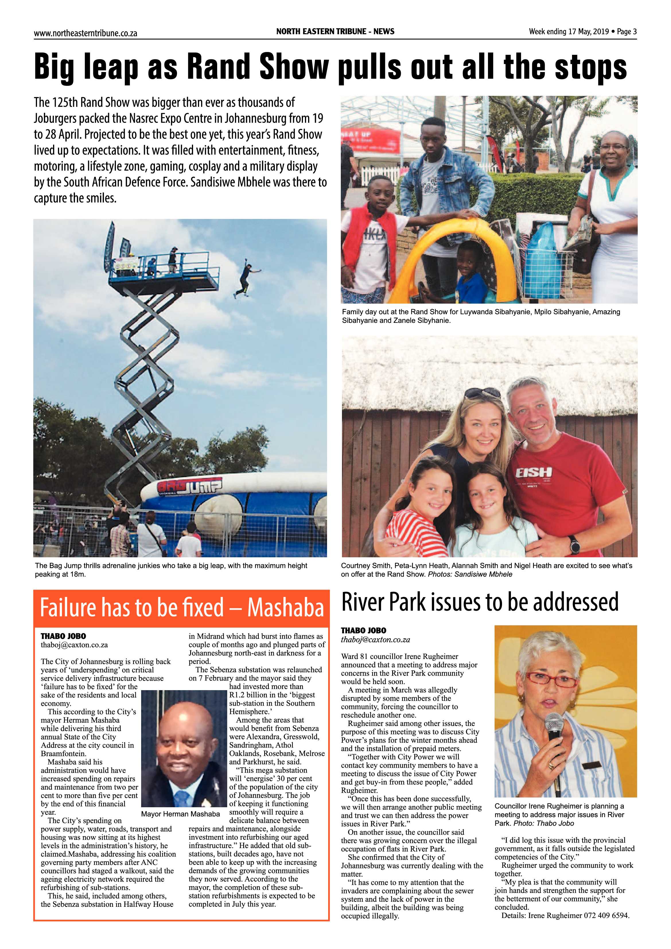 North Eastern Tribune 17 May, 2019 page 3