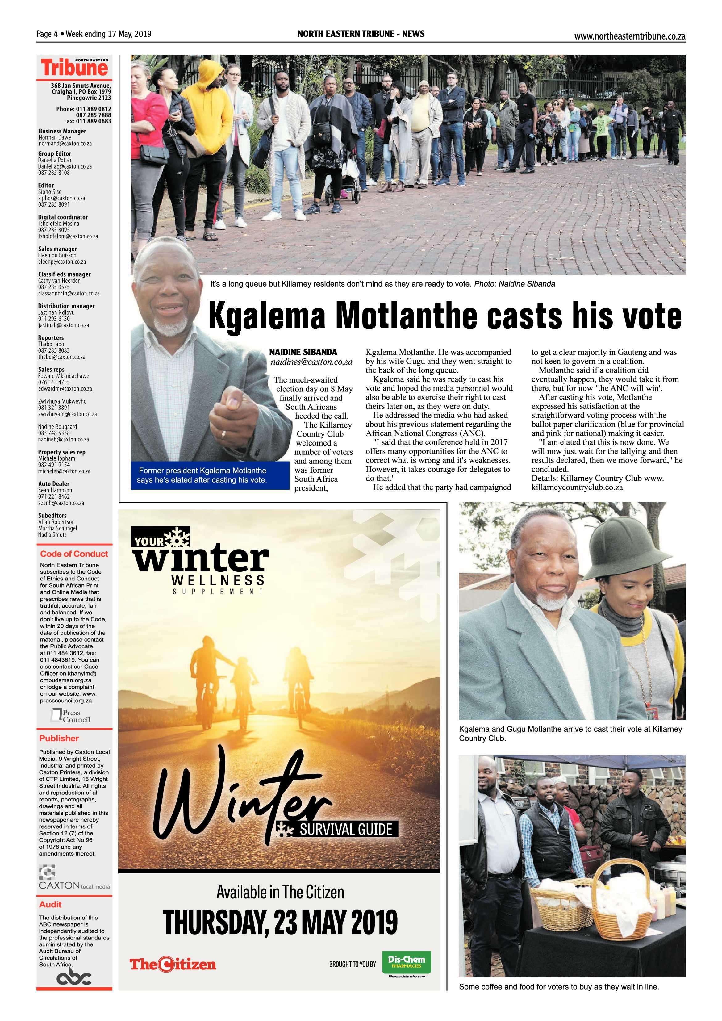 North Eastern Tribune 17 May, 2019 page 4