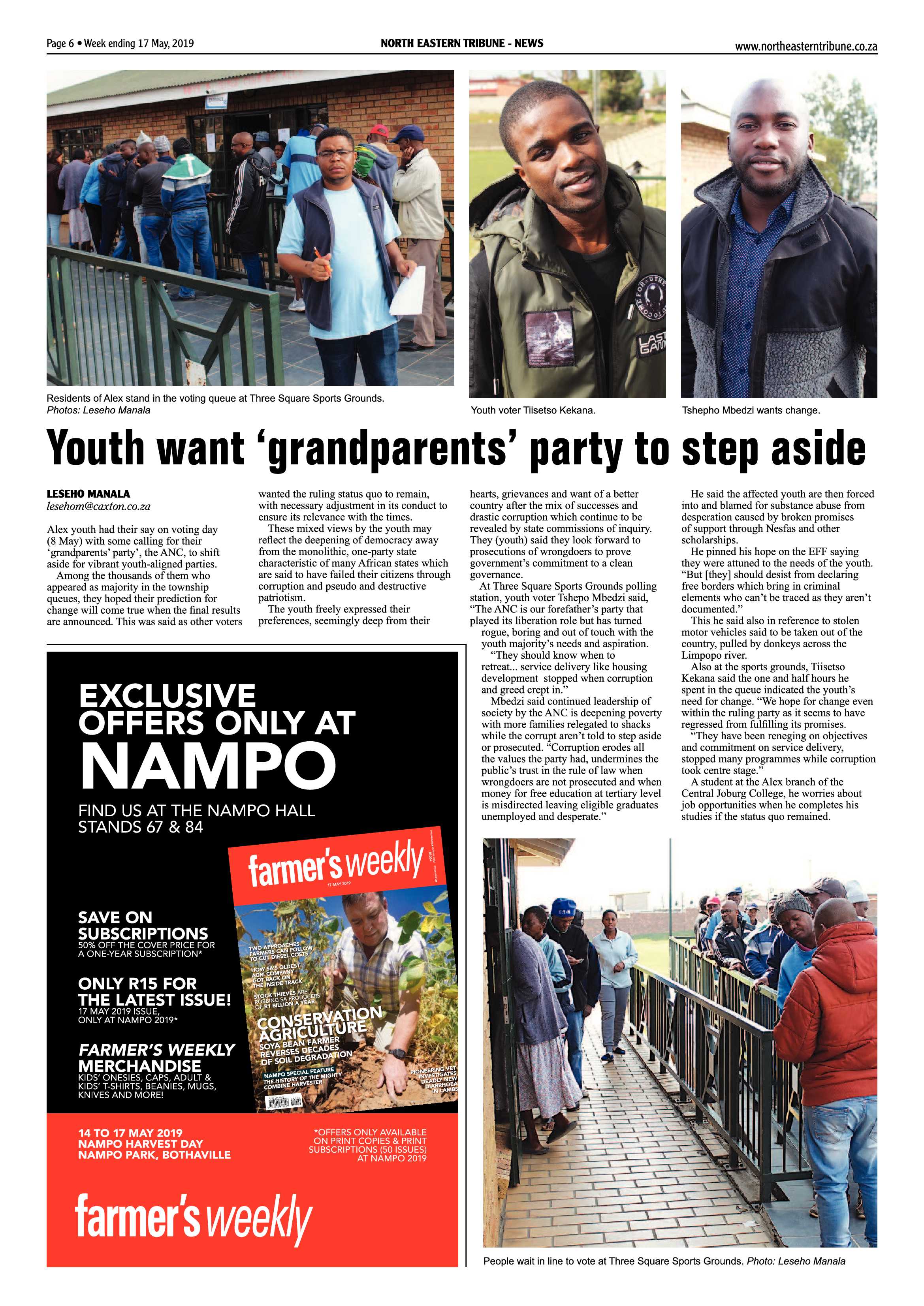 North Eastern Tribune 17 May, 2019 page 6