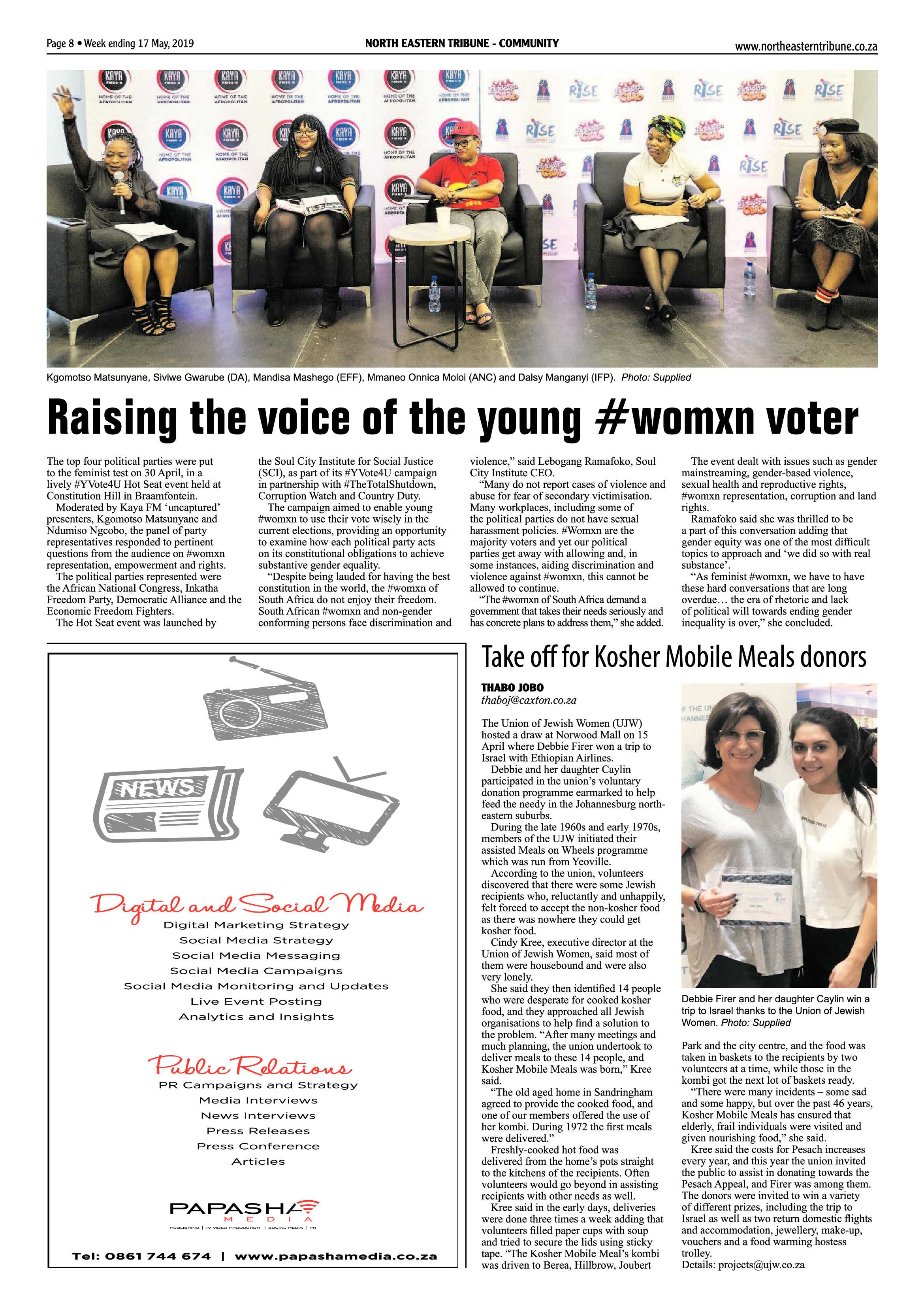 North Eastern Tribune 17 May, 2019 page 8