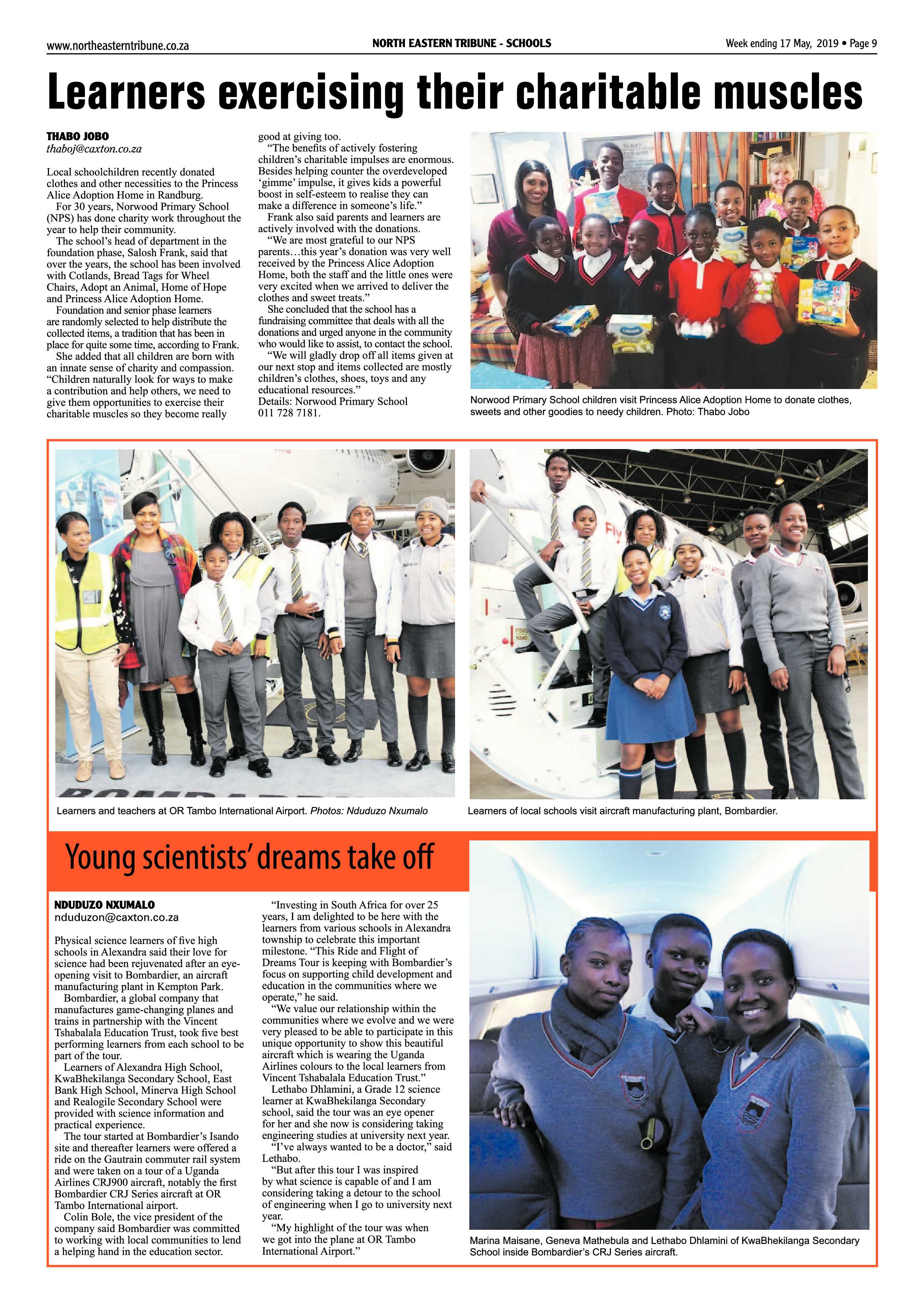North Eastern Tribune 17 May, 2019 page 9