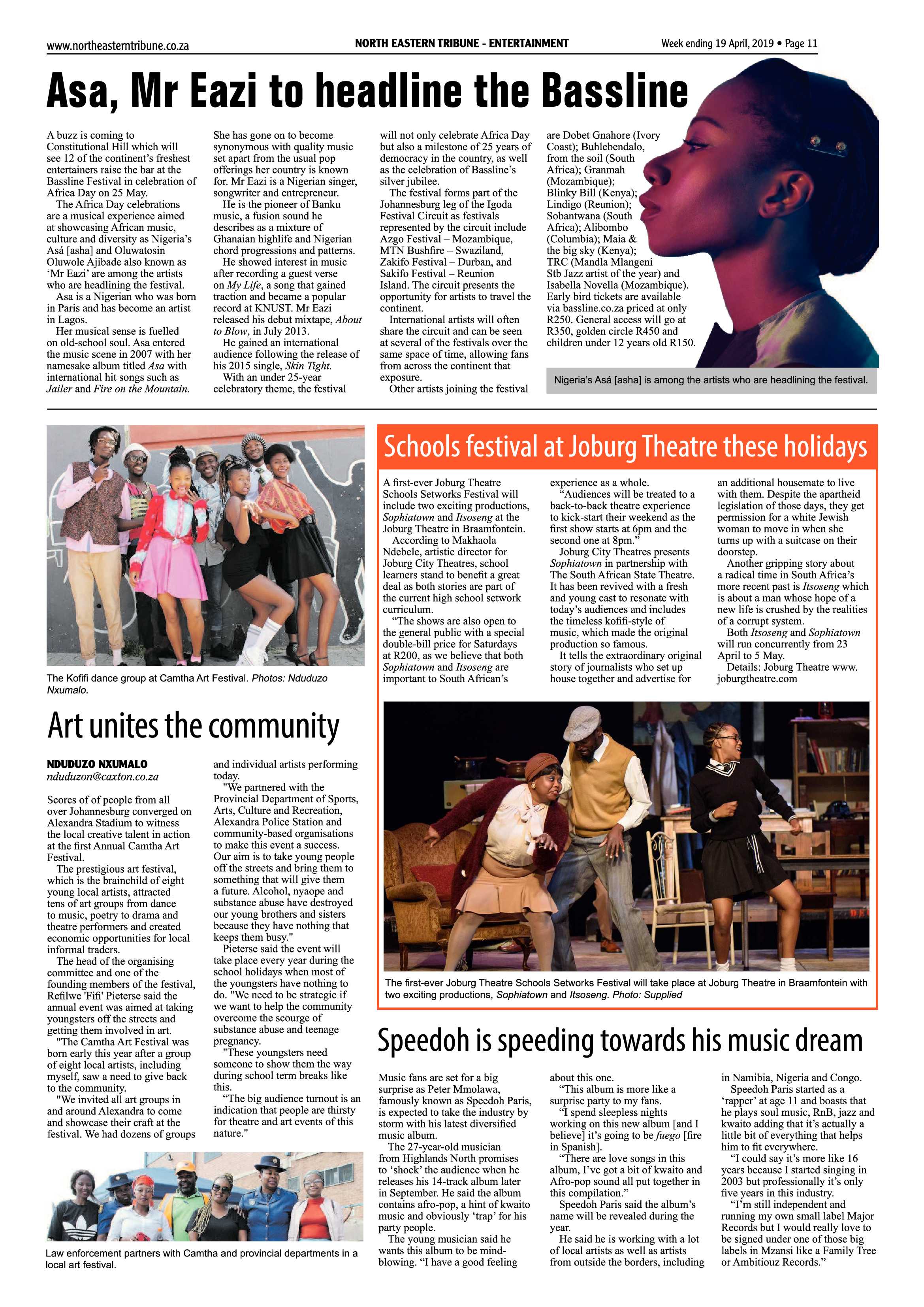 North Eastern Tribune 19 April, 2019 page 11