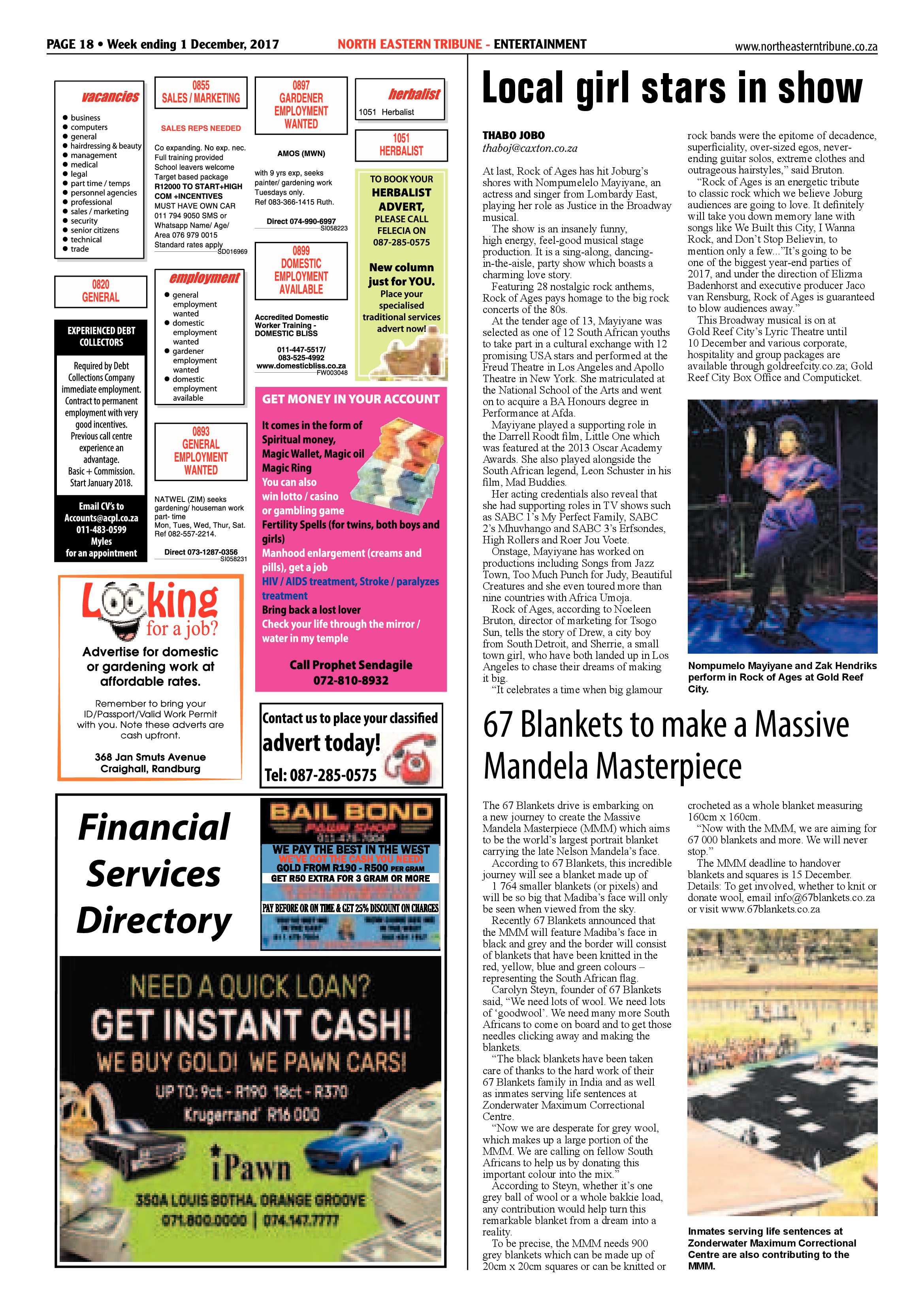 North Eastern Tribune 1 December page 18