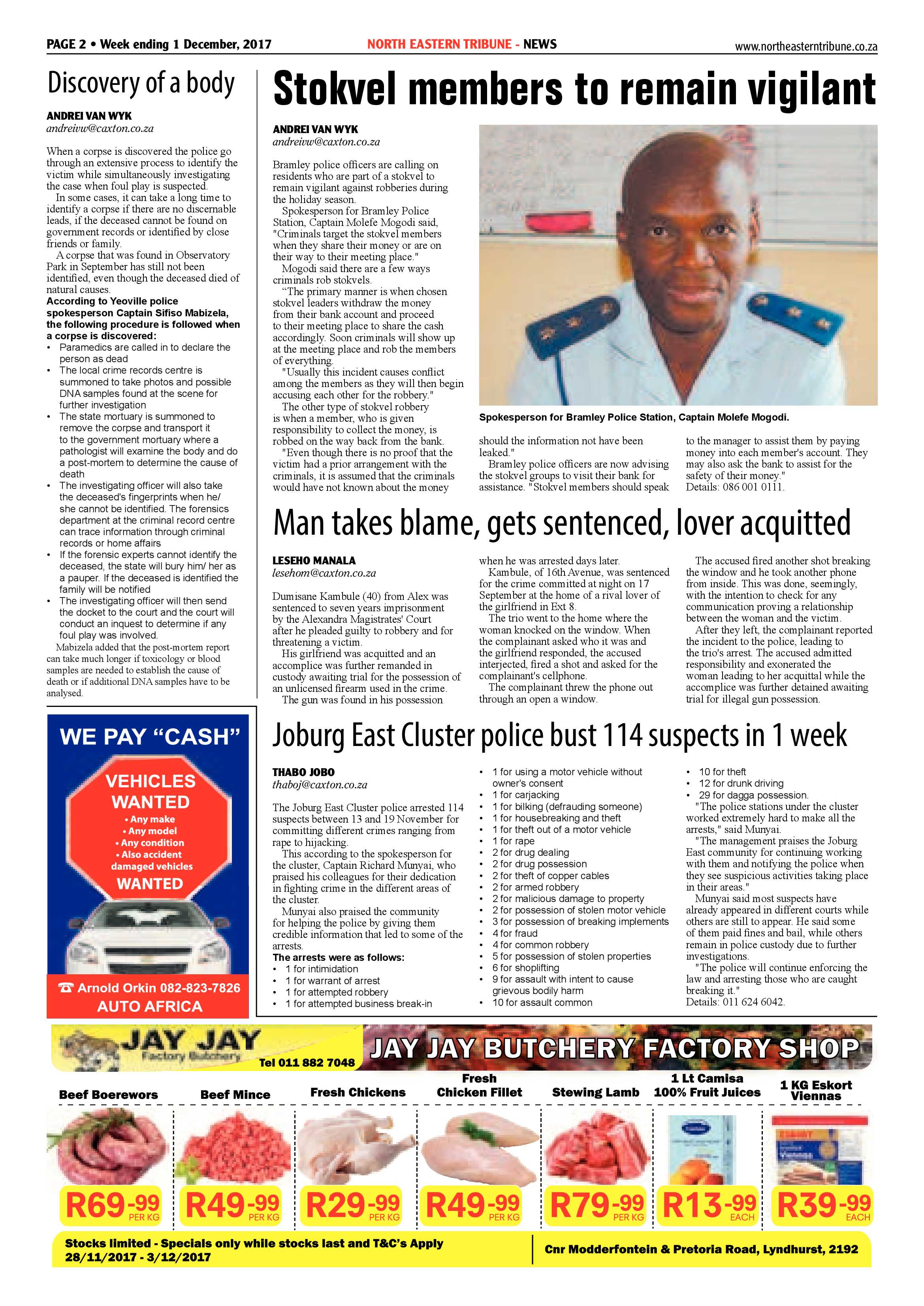 North Eastern Tribune 1 December page 2