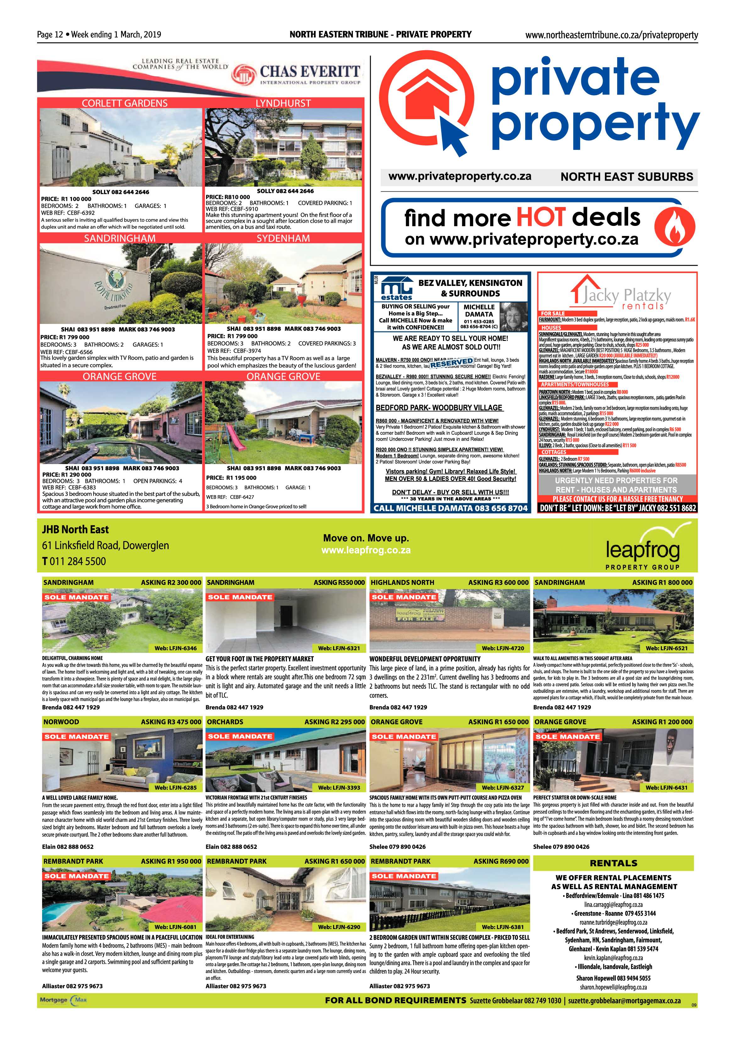 North Eastern Tribune 1 March, 2019 page 12