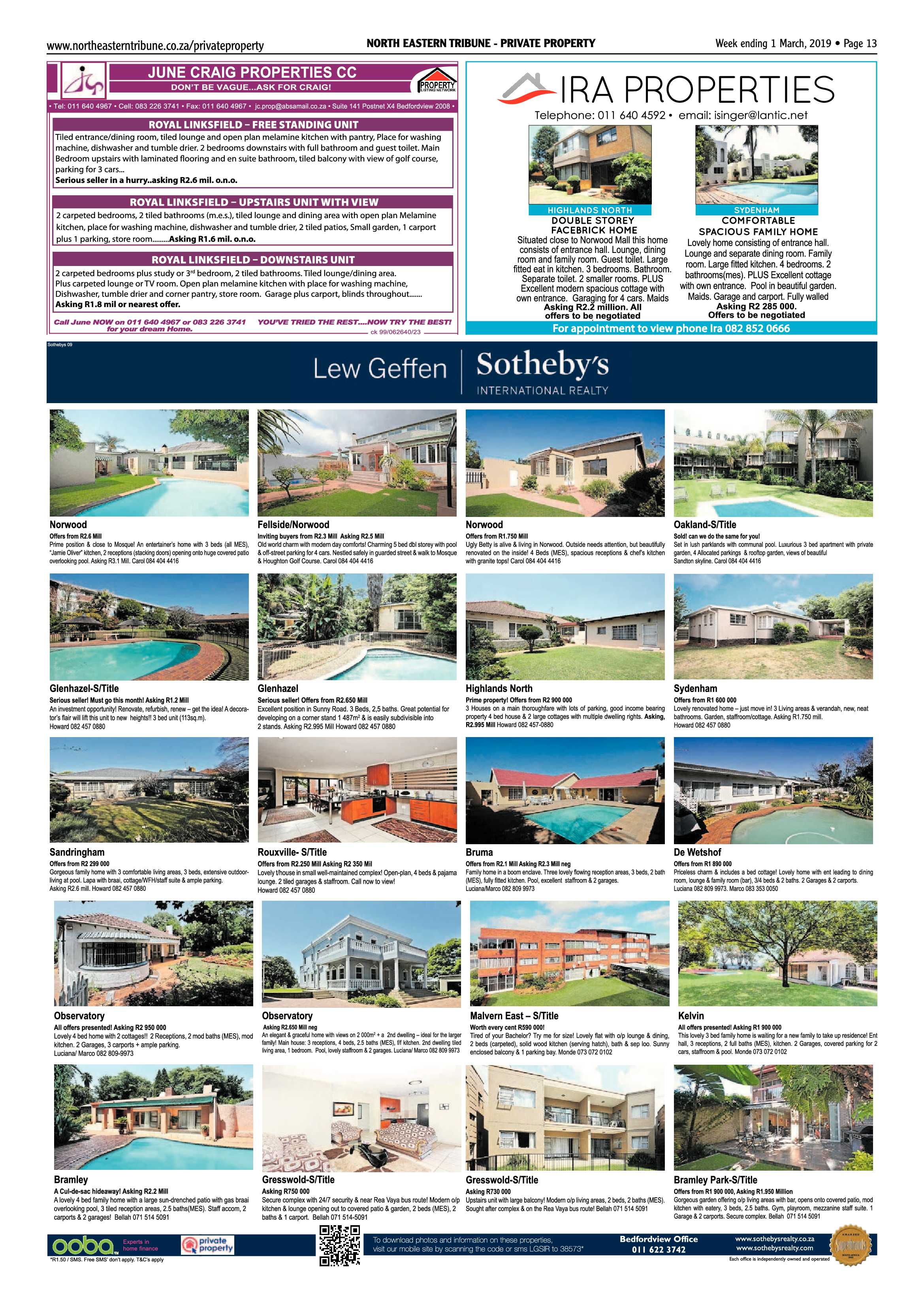 North Eastern Tribune 1 March, 2019 page 13