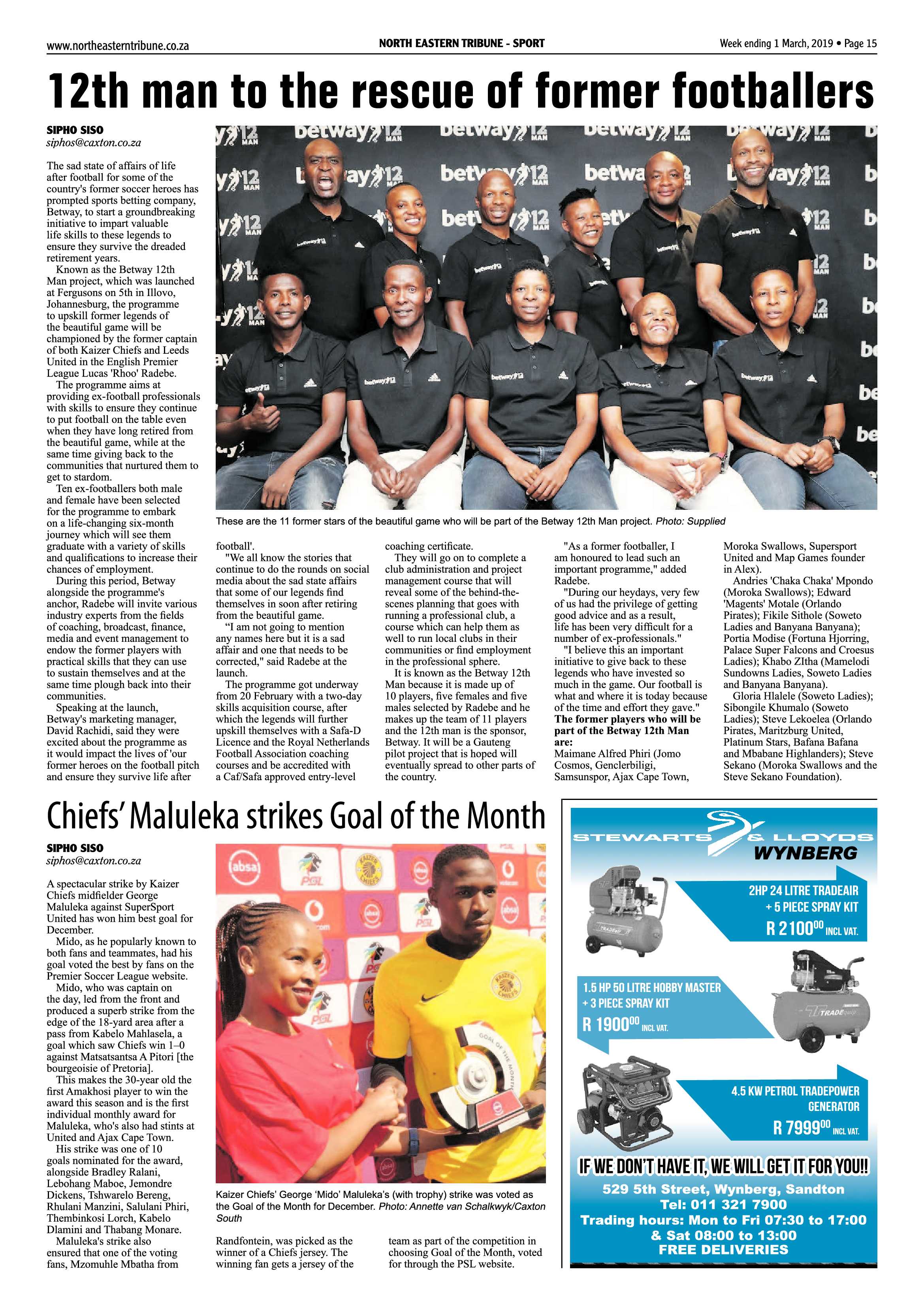 North Eastern Tribune 1 March, 2019 page 15