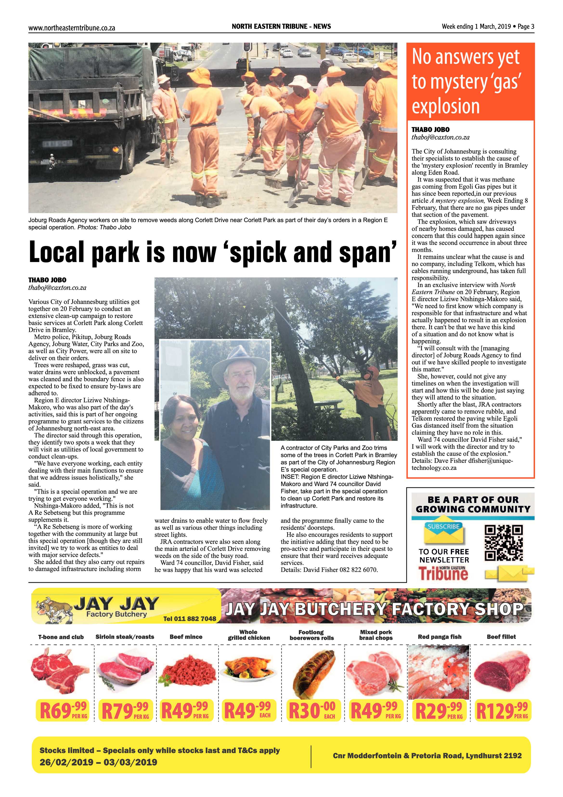 North Eastern Tribune 1 March, 2019 page 3