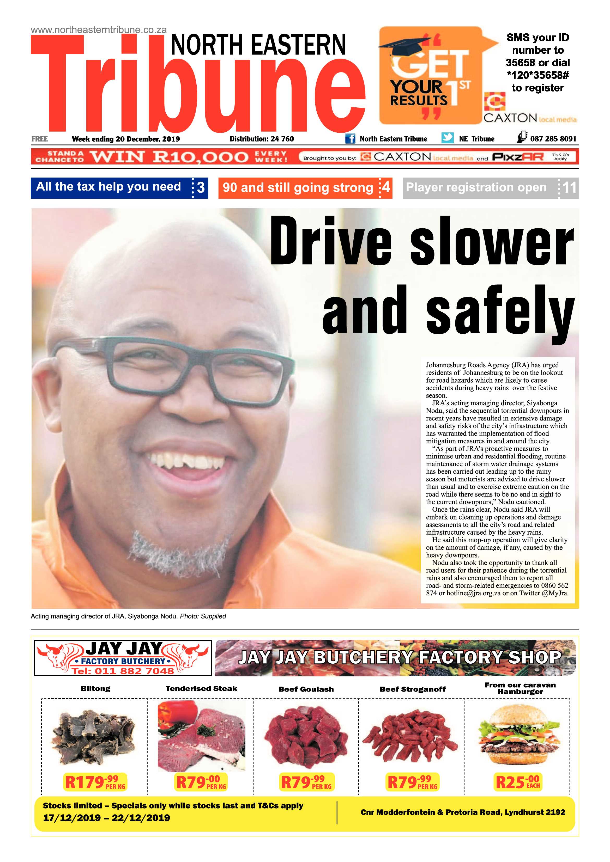 North Eastern Tribune 20 December 2019 page 1