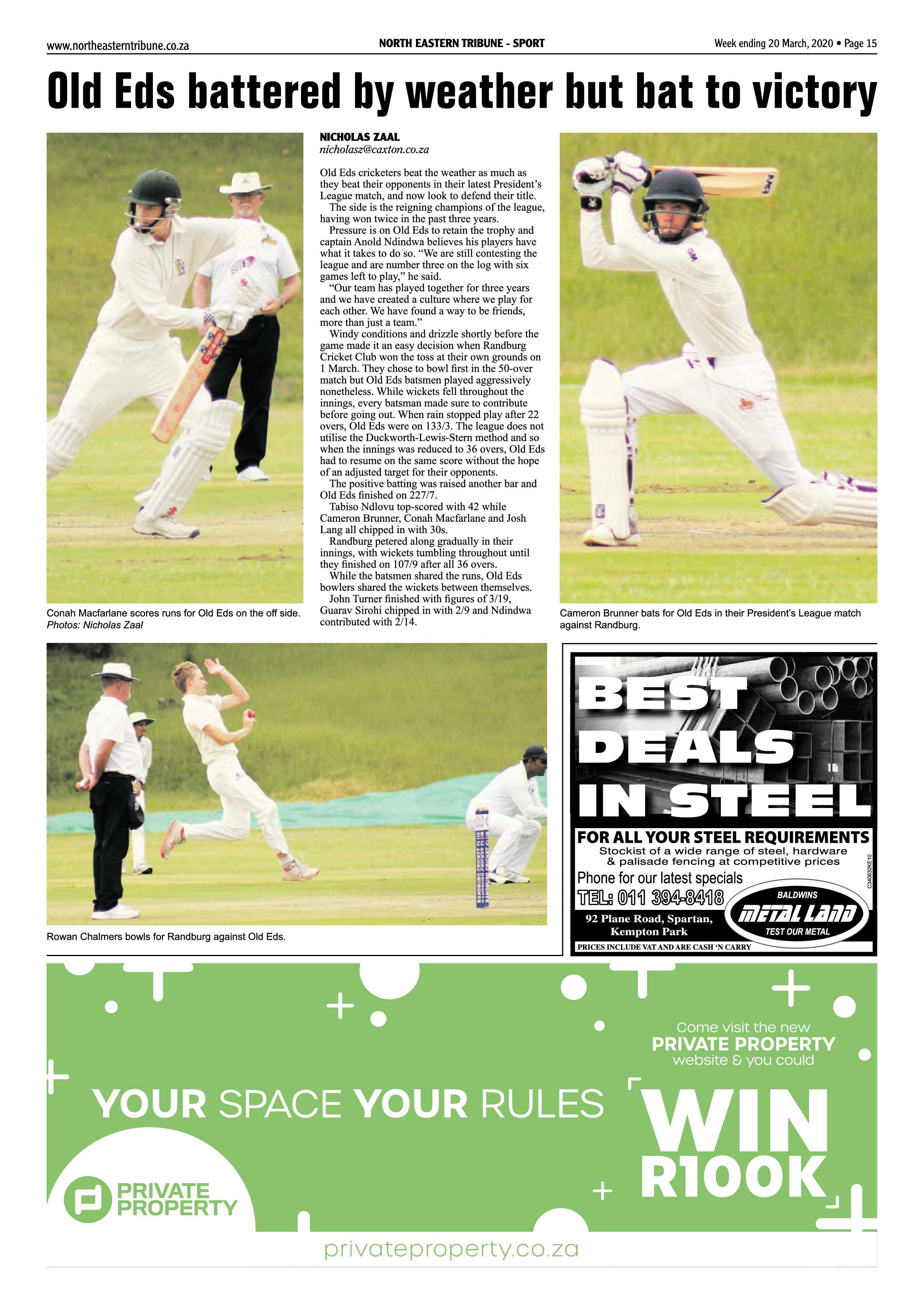 North Eastern Tribune 20 March 2020 page 15