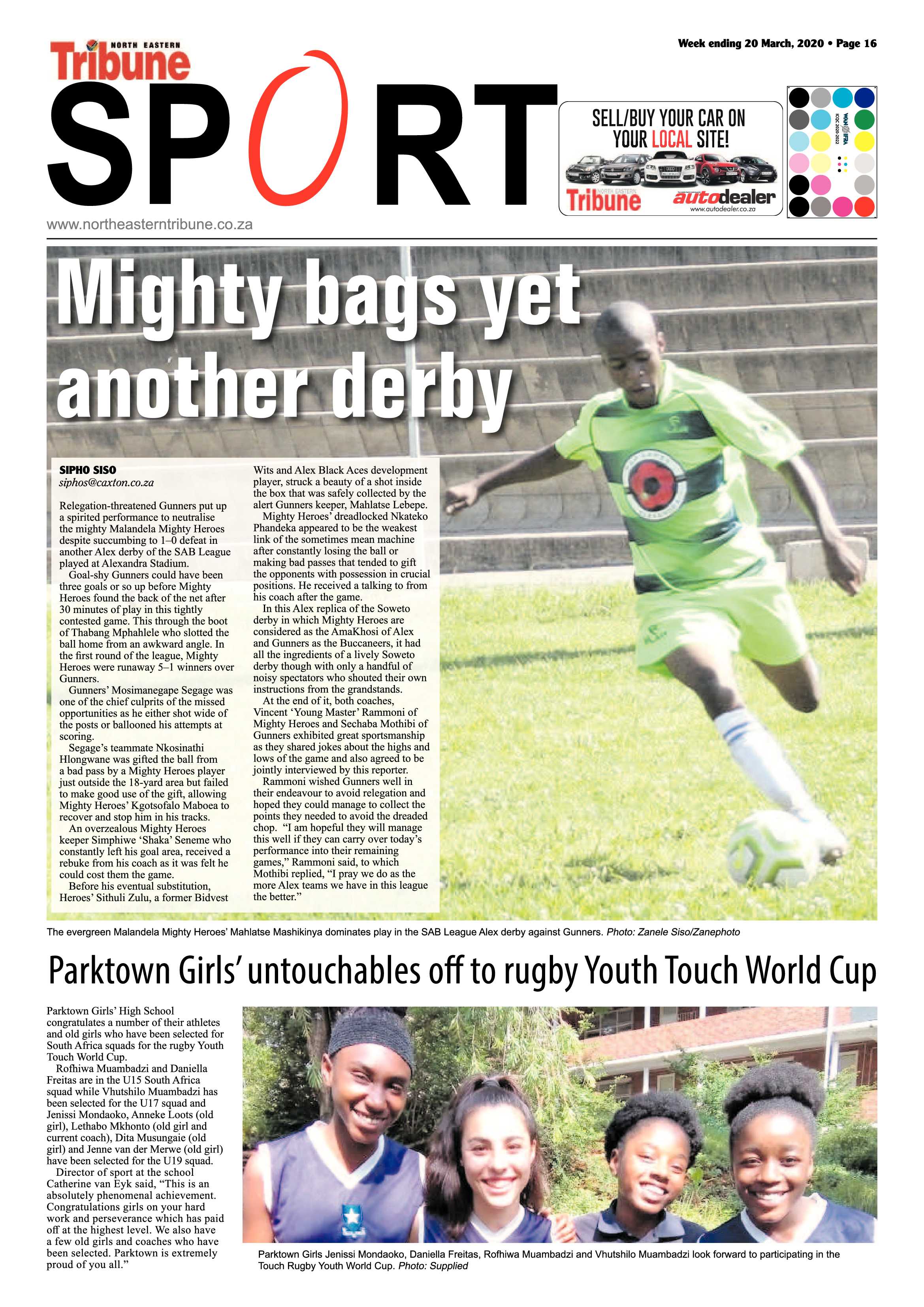 North Eastern Tribune 20 March 2020 page 16