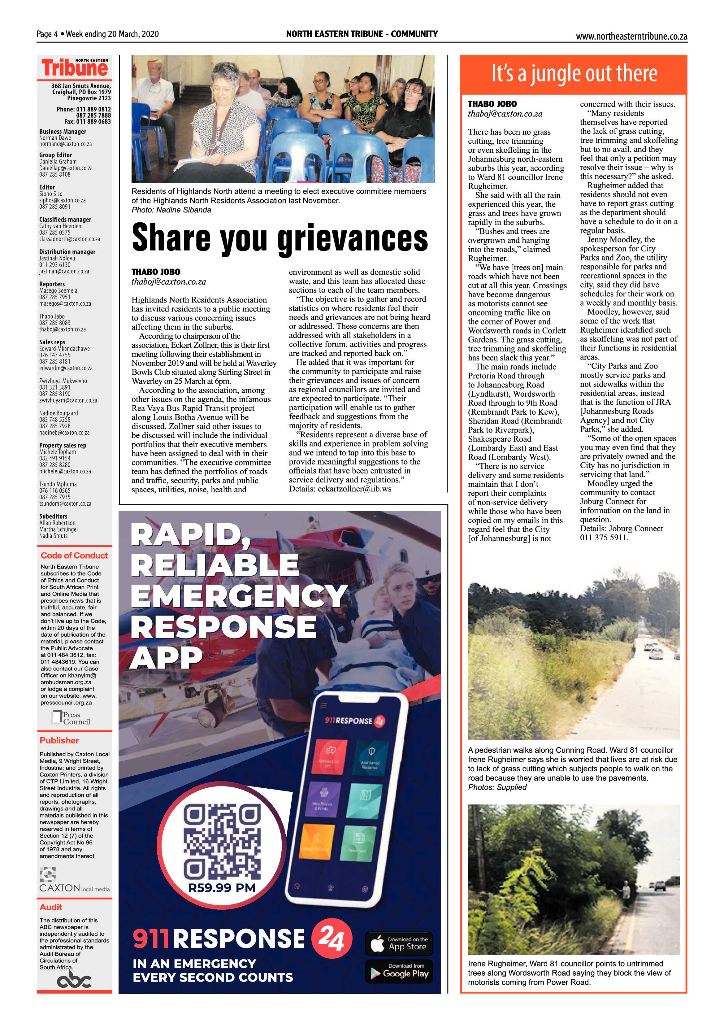 North Eastern Tribune 20 March 2020 page 4