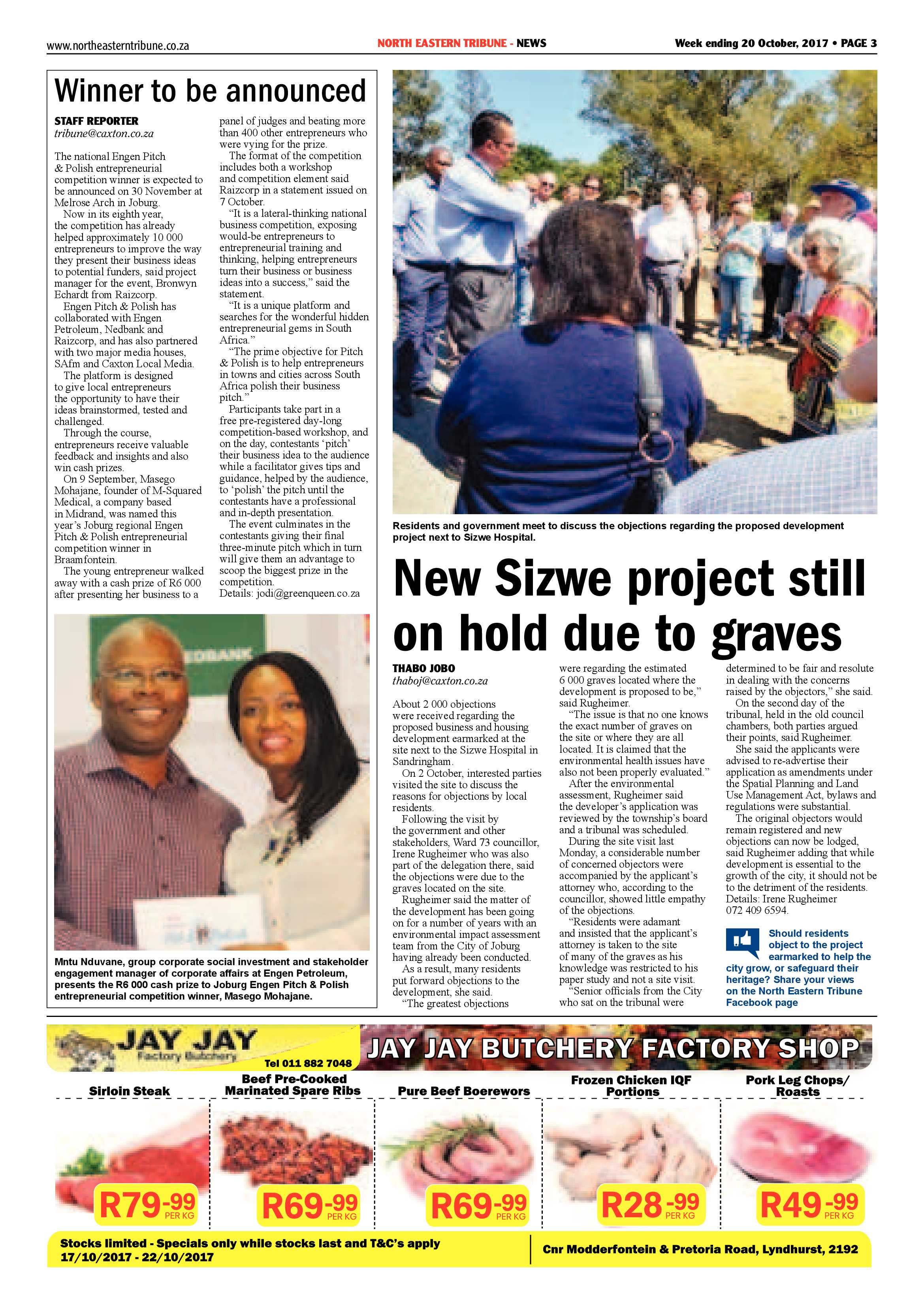 North Eastern Tirbune 20 October 2017 page 3