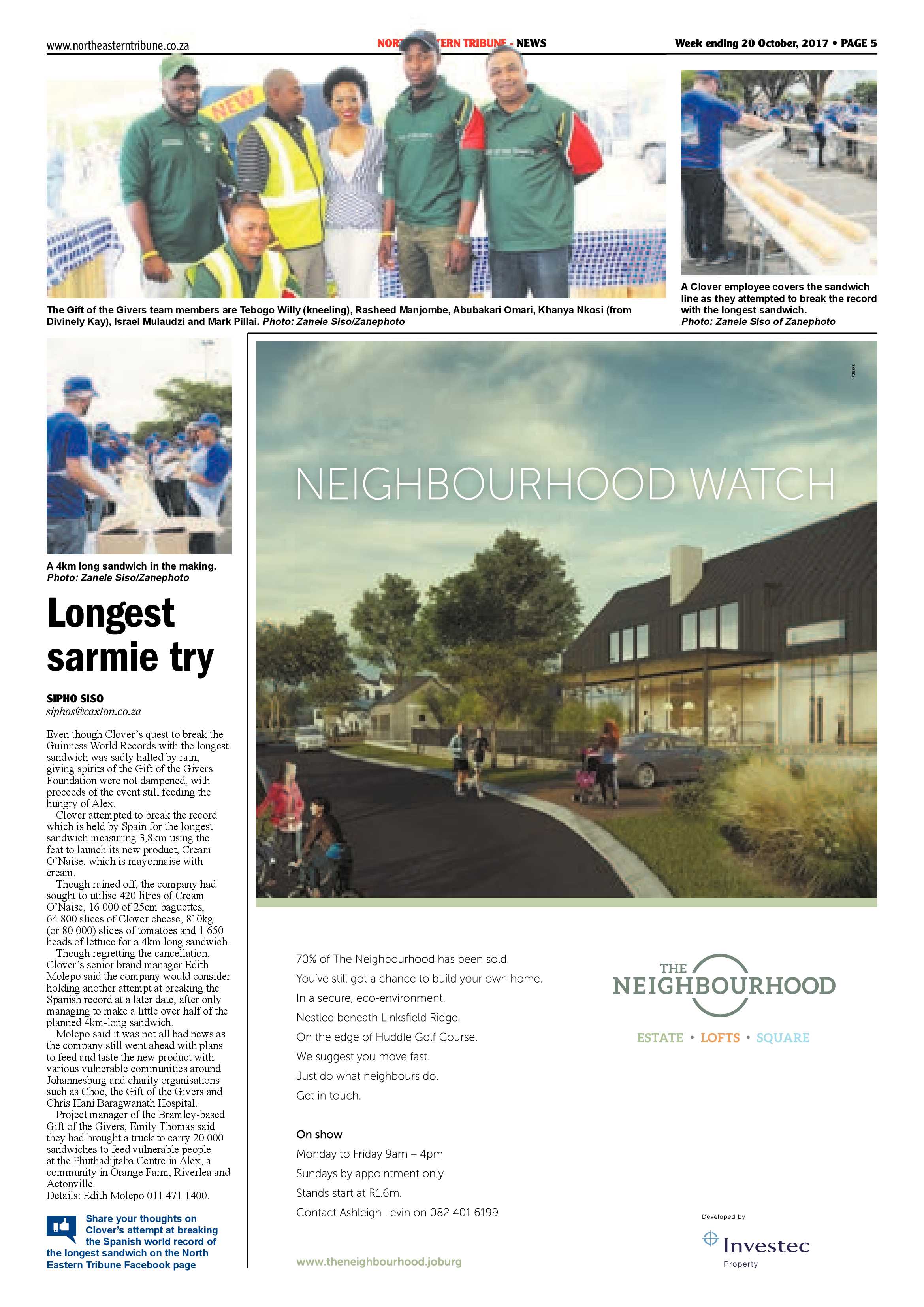 North Eastern Tirbune 20 October 2017 page 5