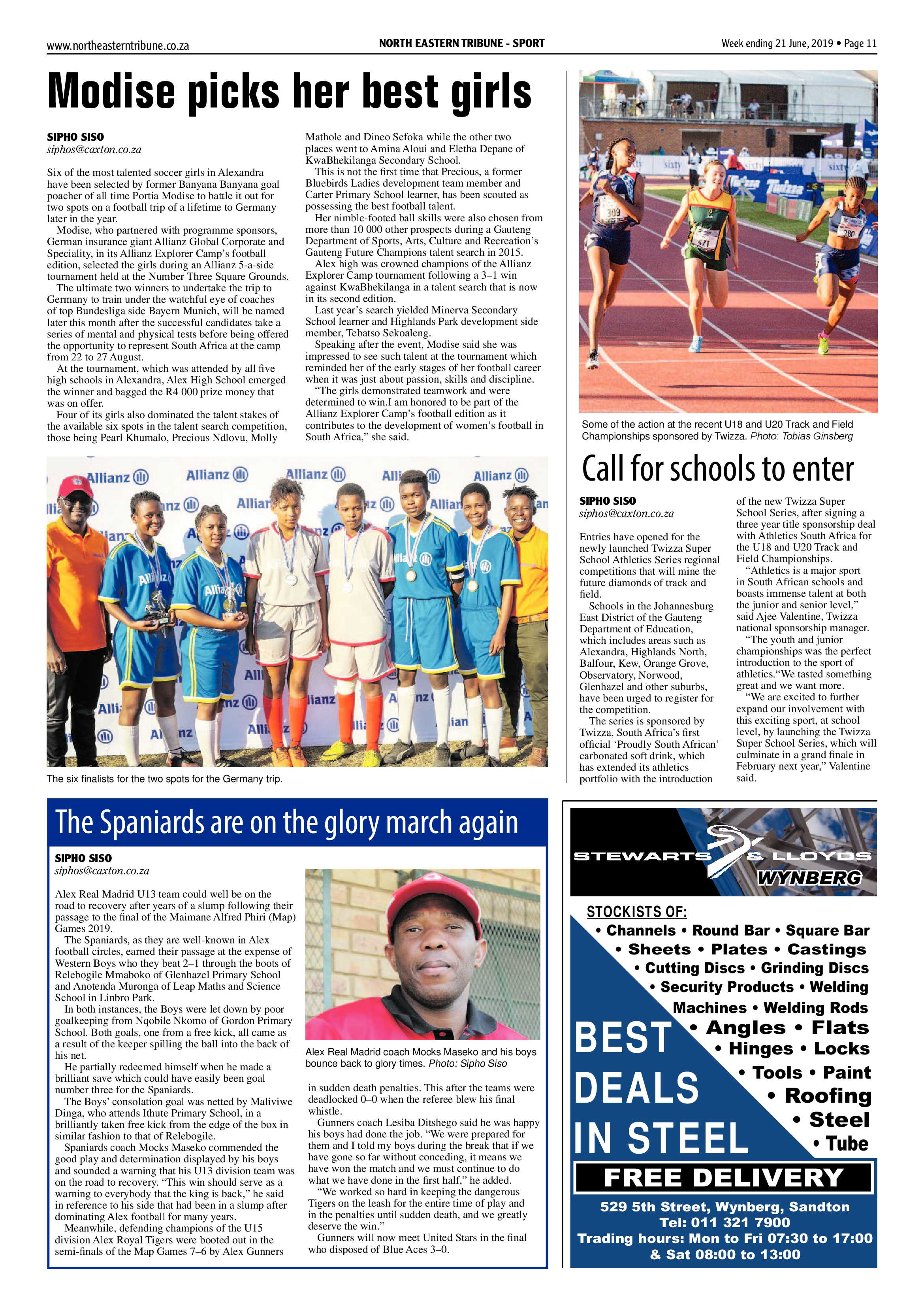 North Eastern Tribune 21 June, 2019 page 11
