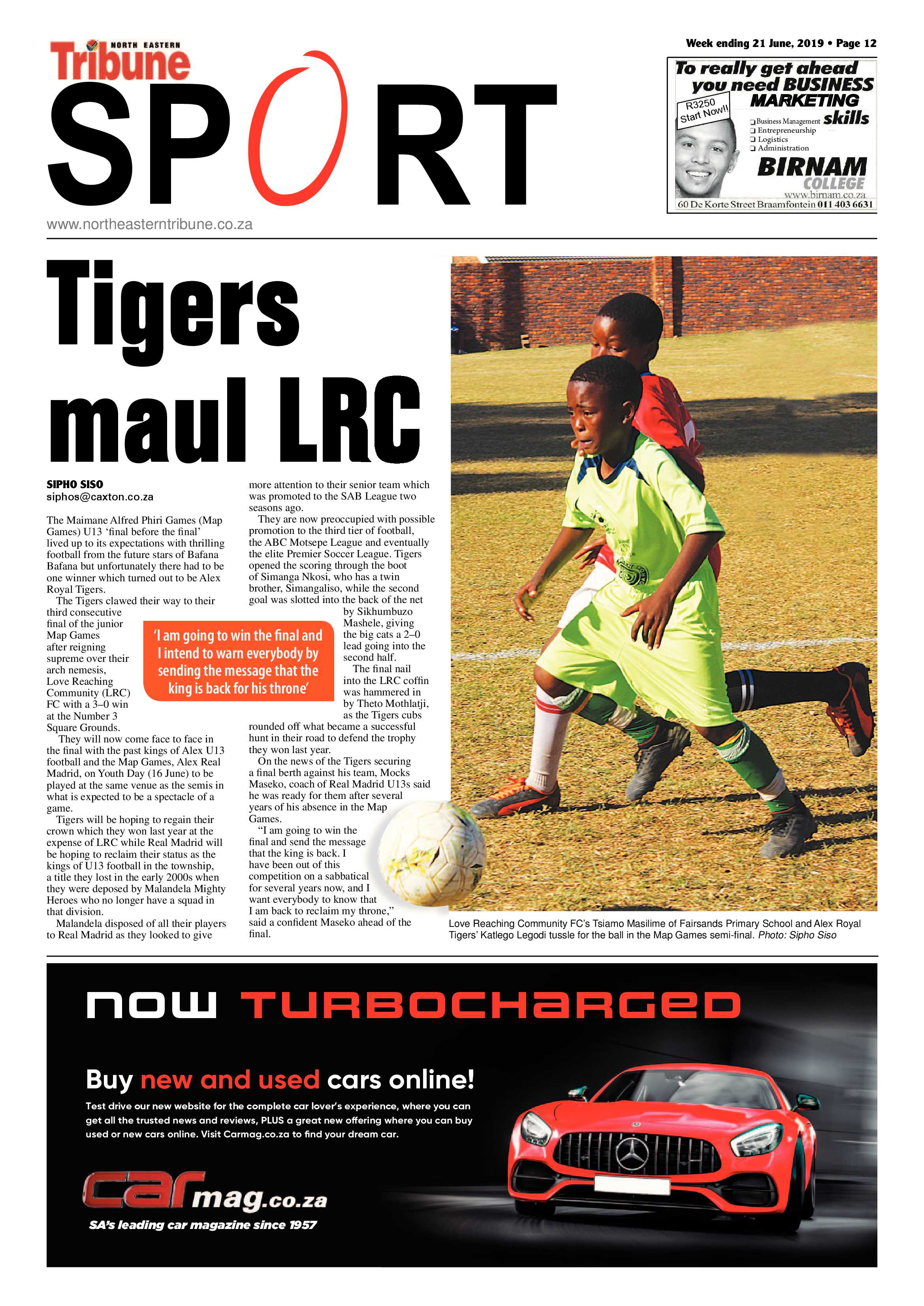 North Eastern Tribune 21 June, 2019 page 12
