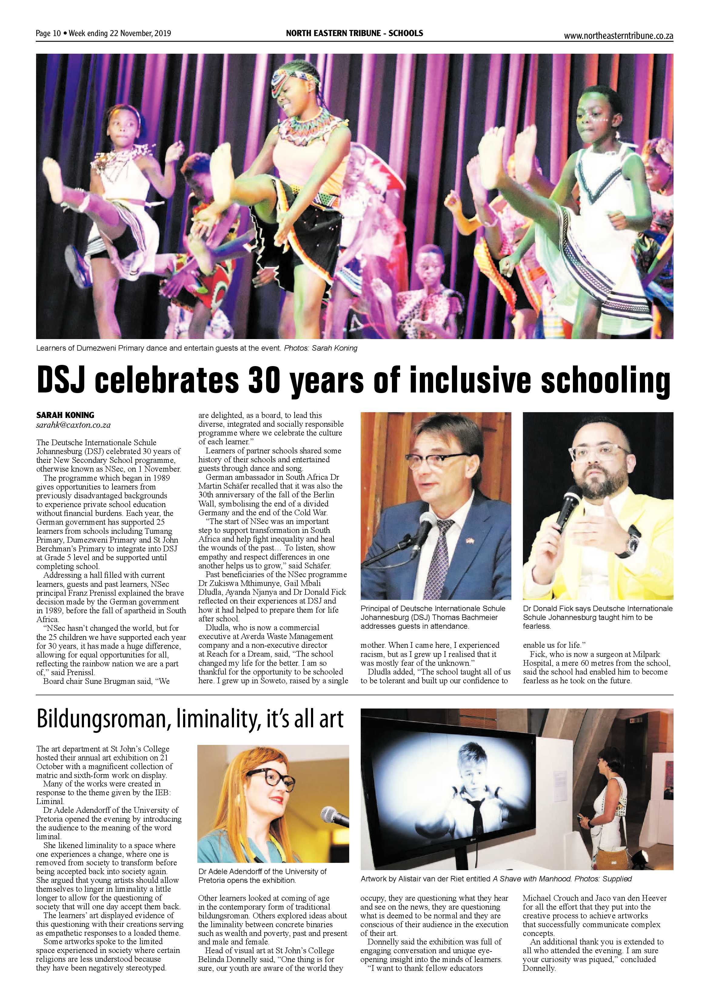North Eastern Tribune 22 November, 2019 page 10