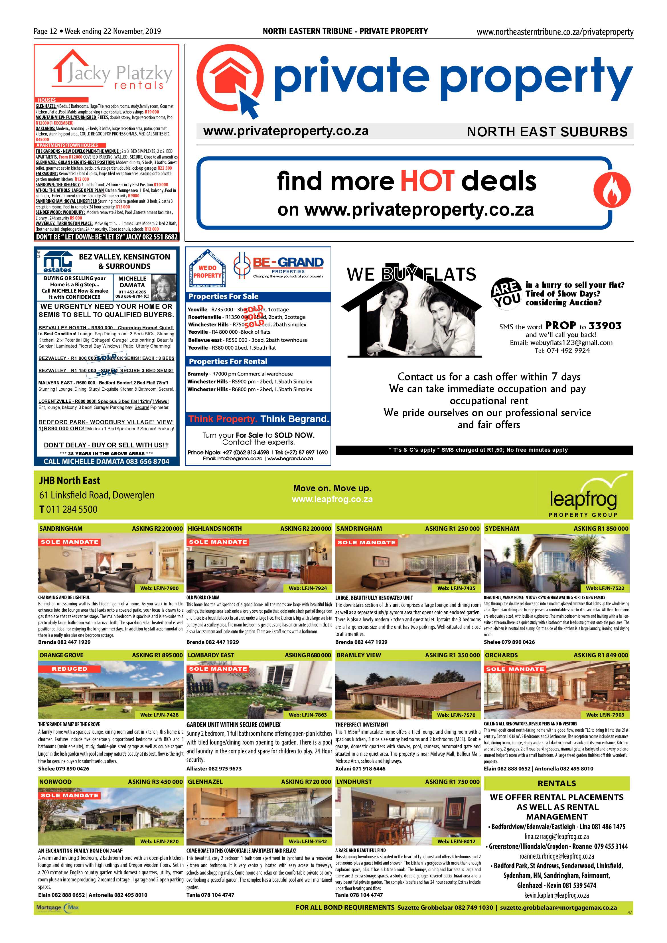 North Eastern Tribune 22 November, 2019 page 12