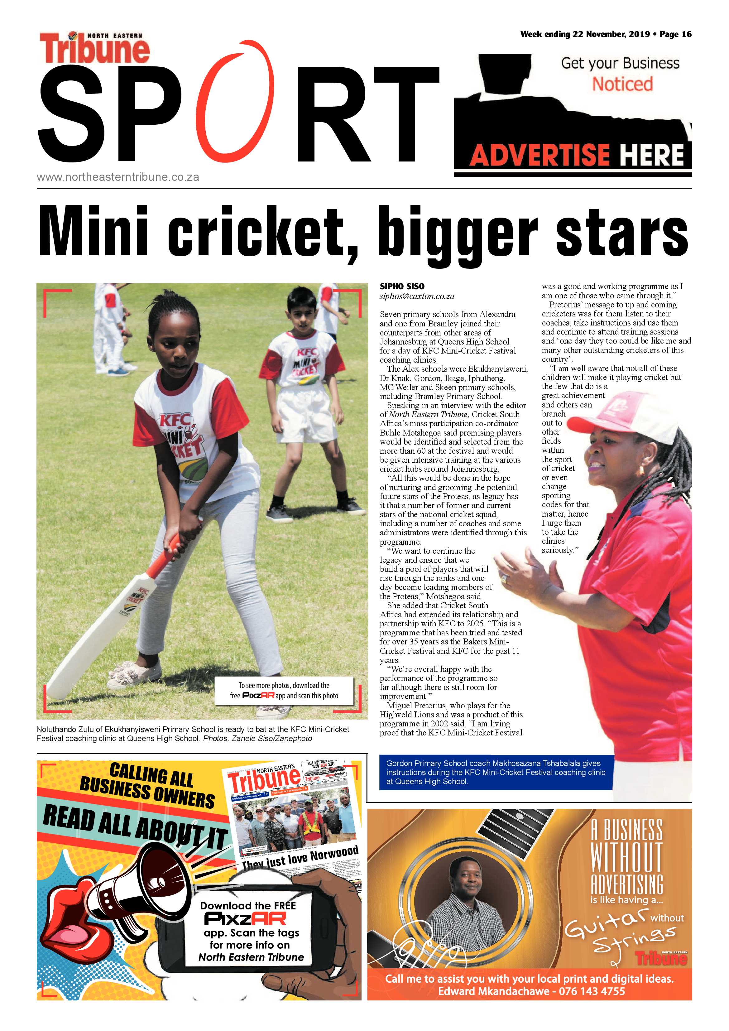 North Eastern Tribune 22 November, 2019 page 16