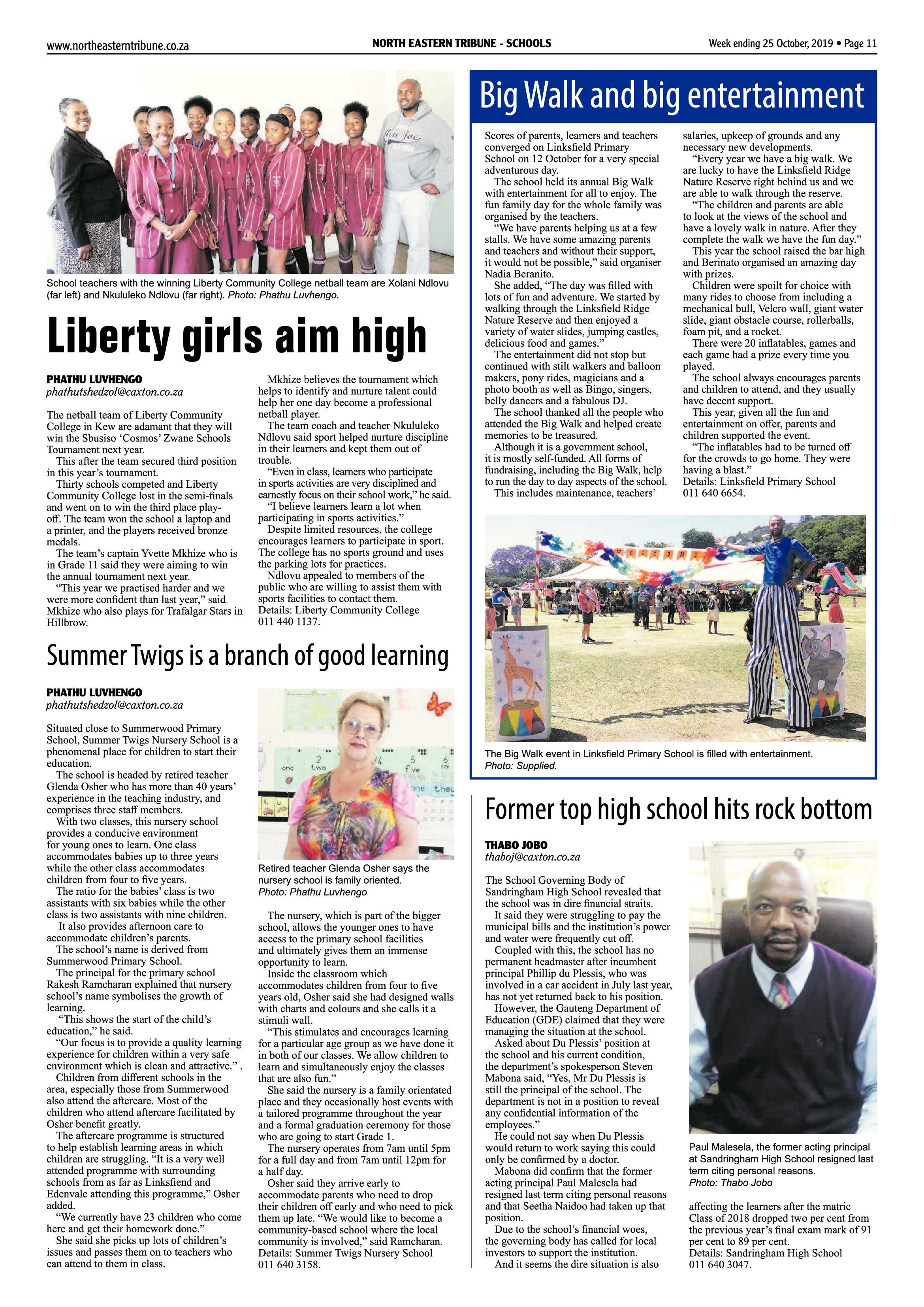 North Eastern Tribune 22 October, 2019 page 11