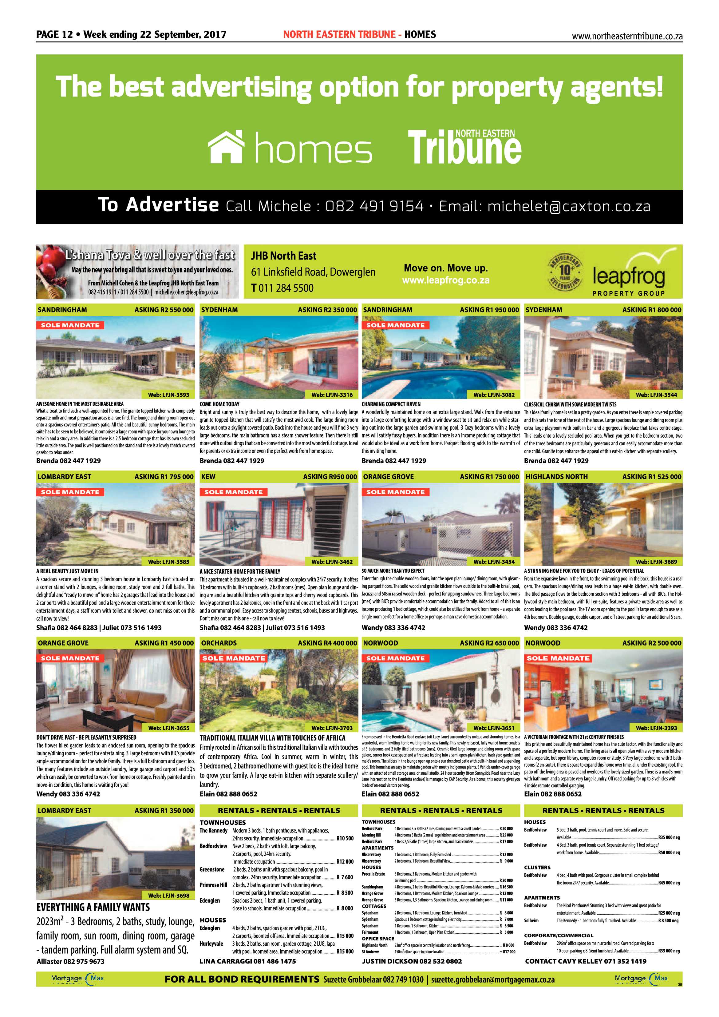 North Eastern Tribune 22 September 2017 page 12