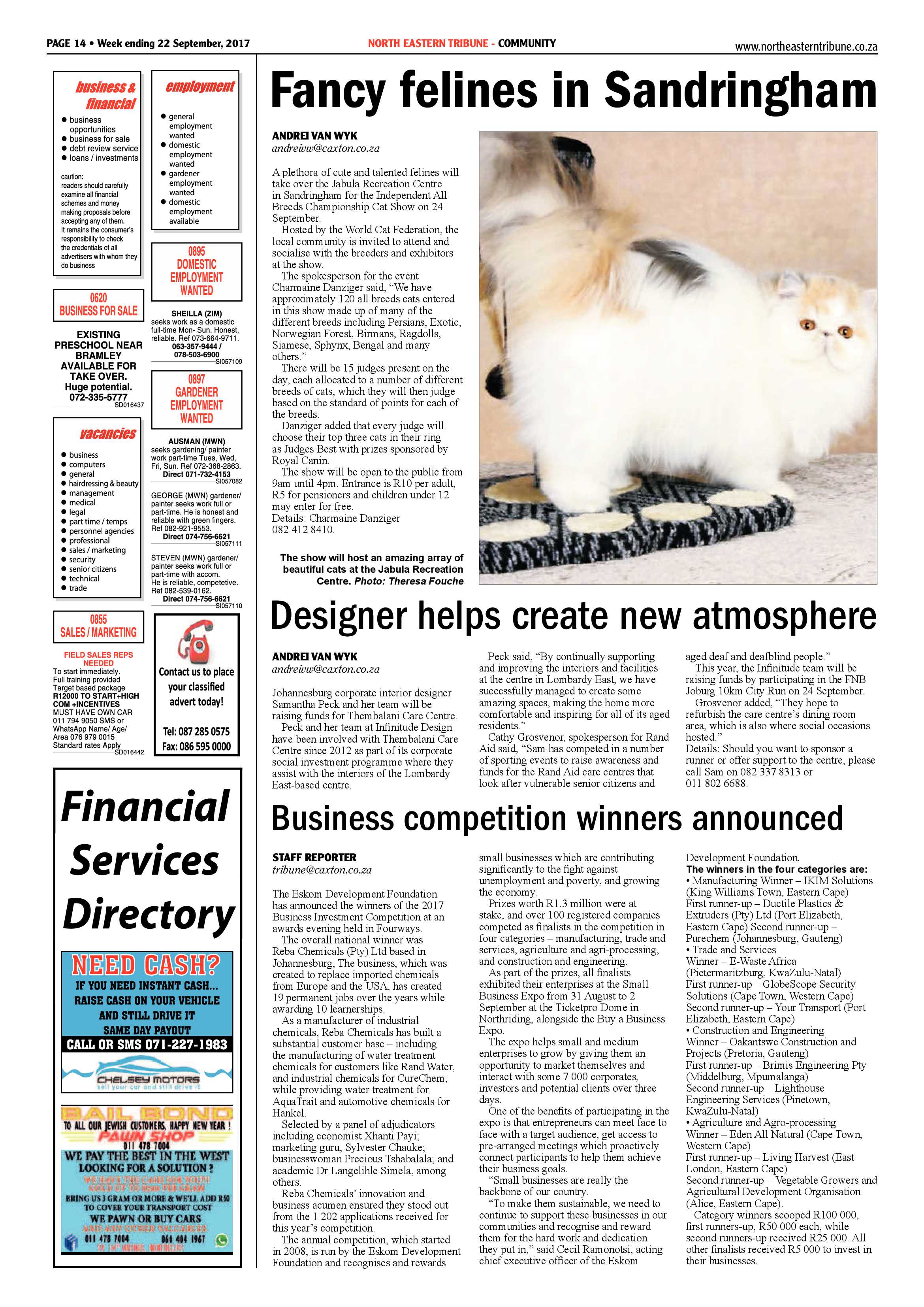 North Eastern Tribune 22 September 2017 page 14