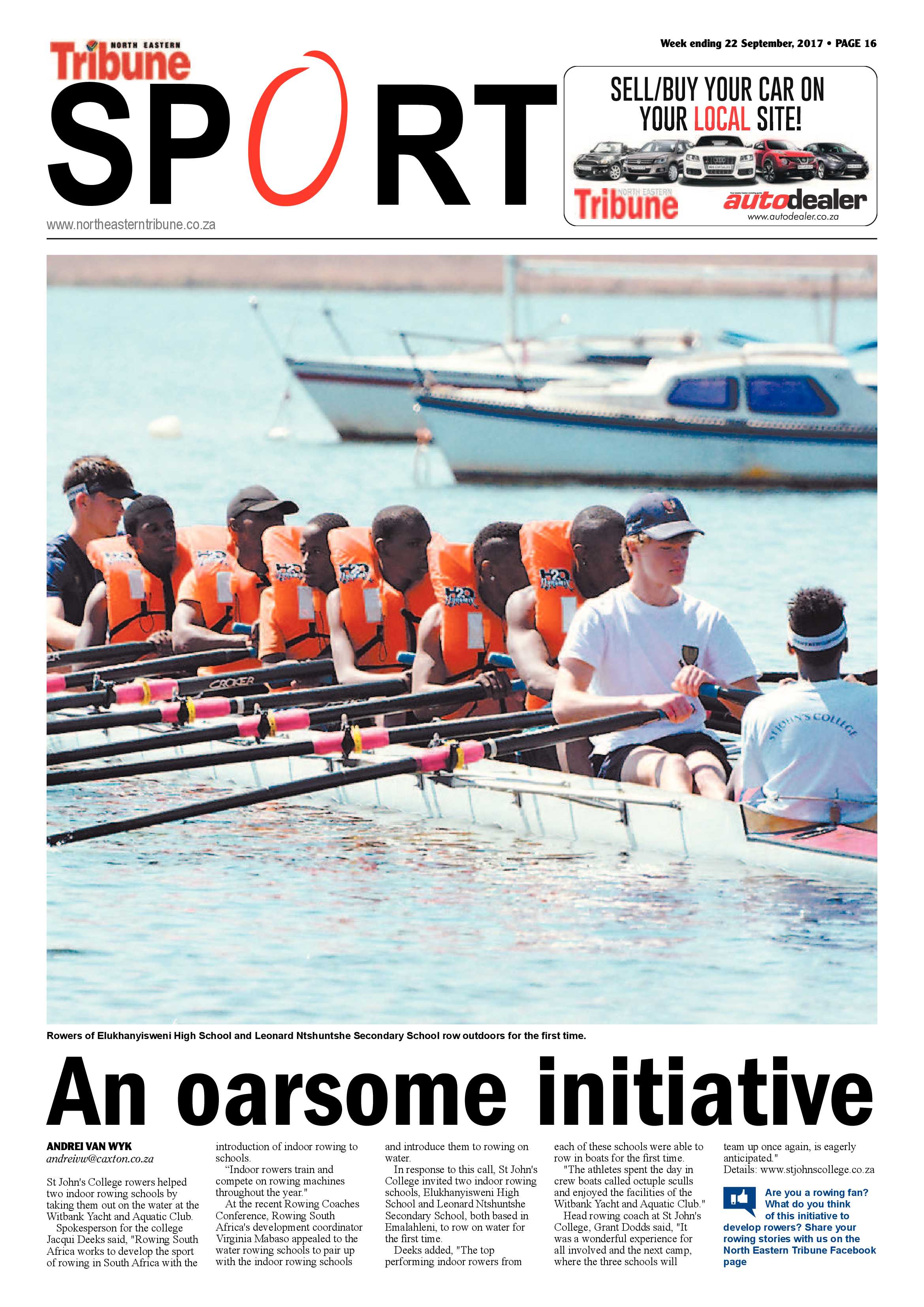 North Eastern Tribune 22 September 2017 page 16