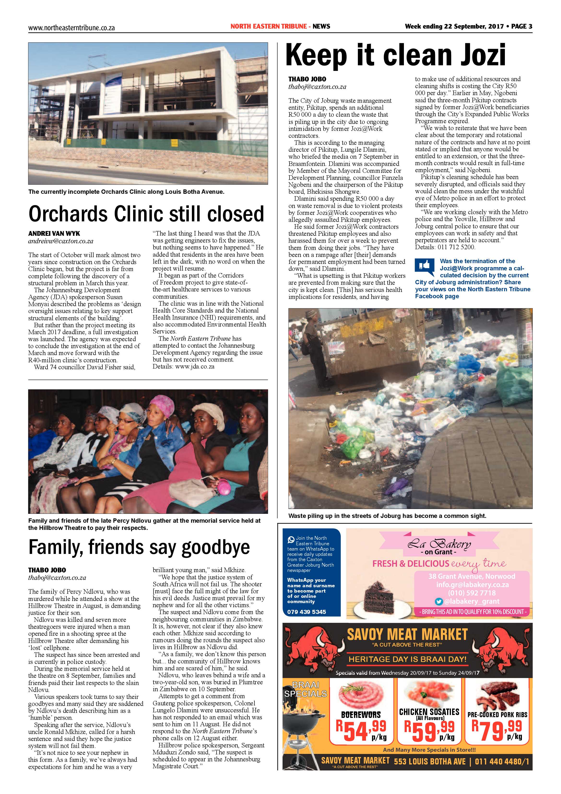 North Eastern Tribune 22 September 2017 page 3