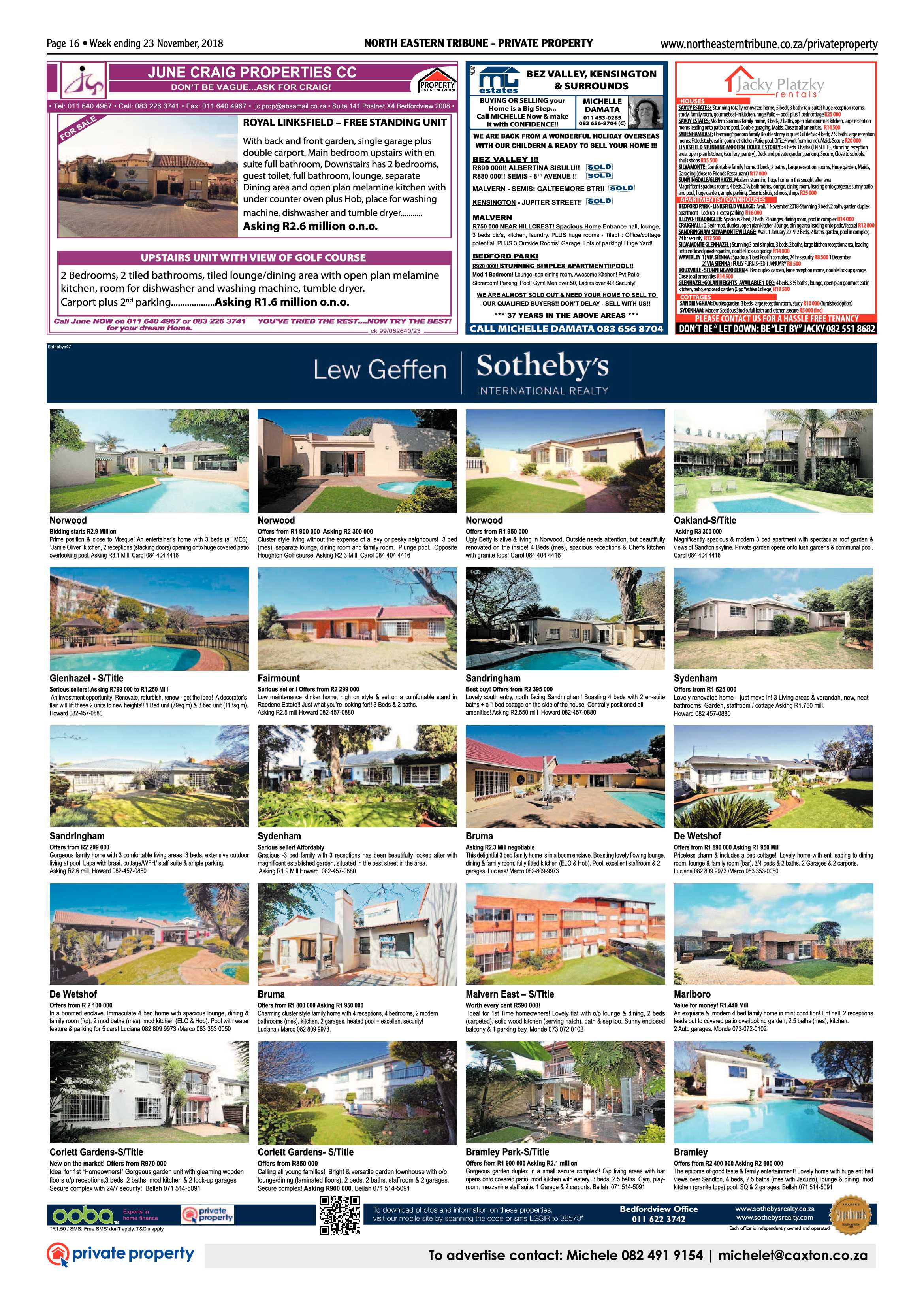 North Eastern Tribune 23 November, 2018 page 16