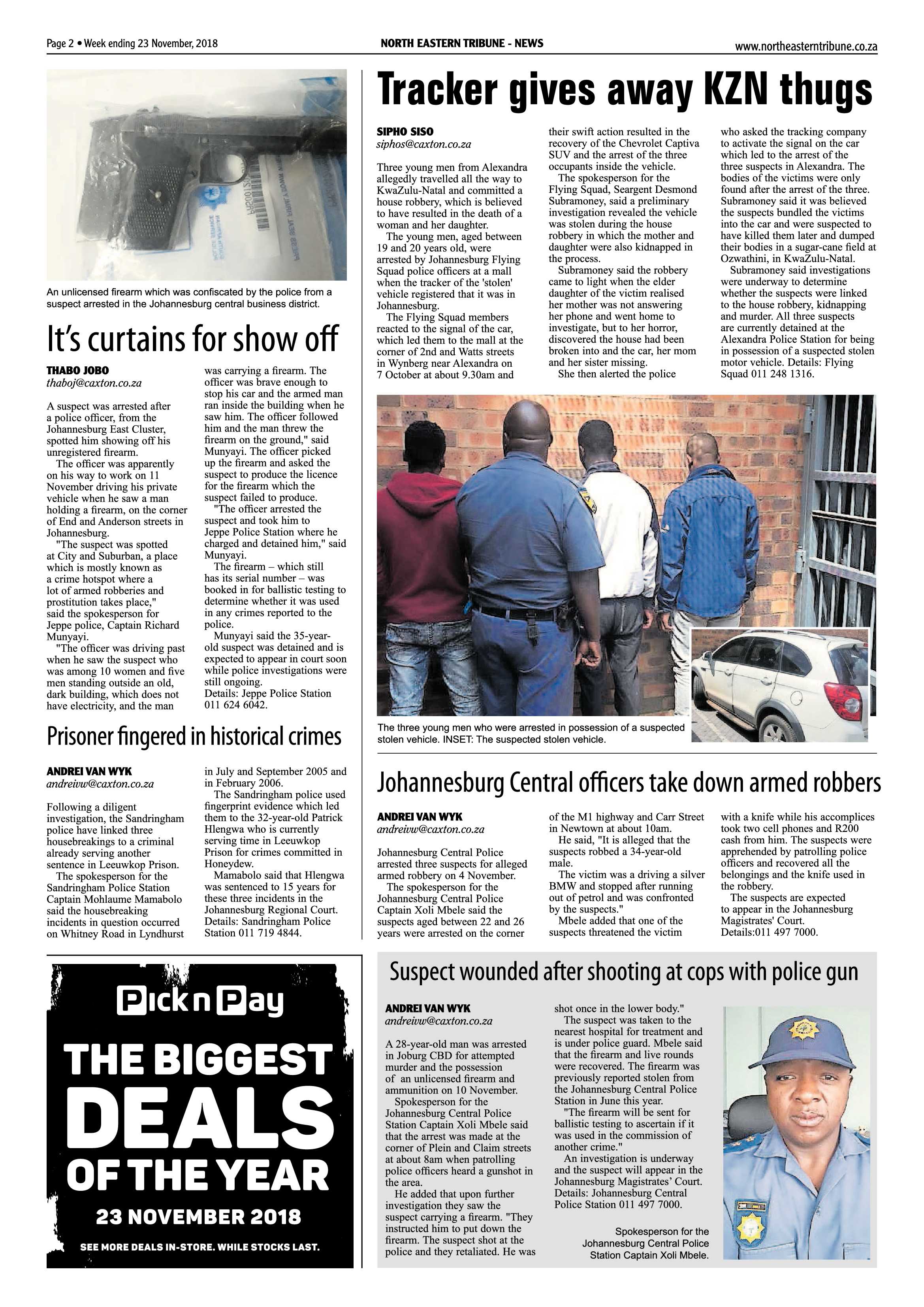 North Eastern Tribune 23 November, 2018 page 2