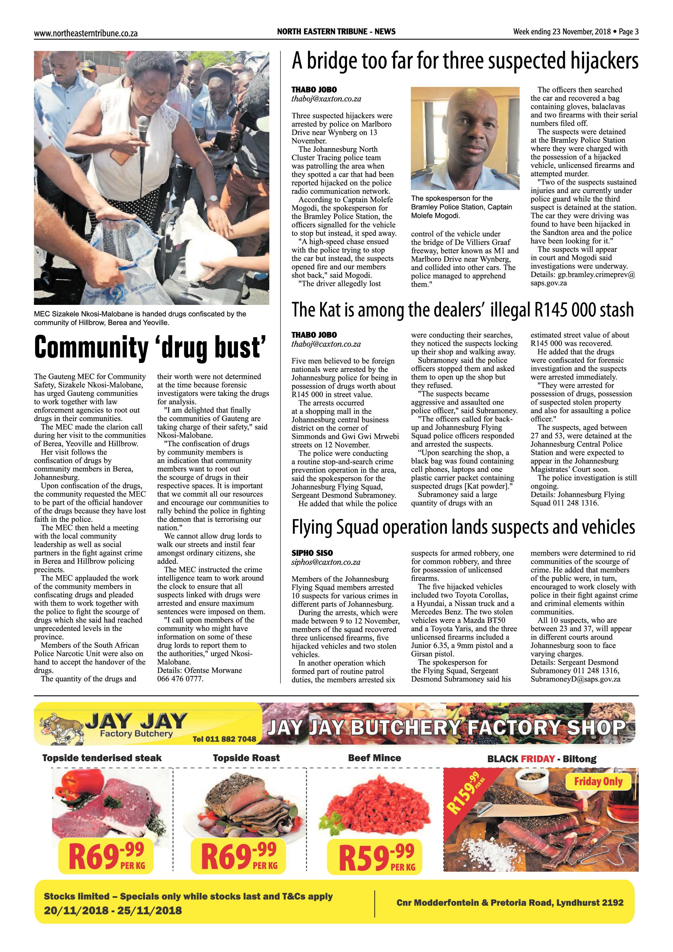 North Eastern Tribune 23 November, 2018 page 3